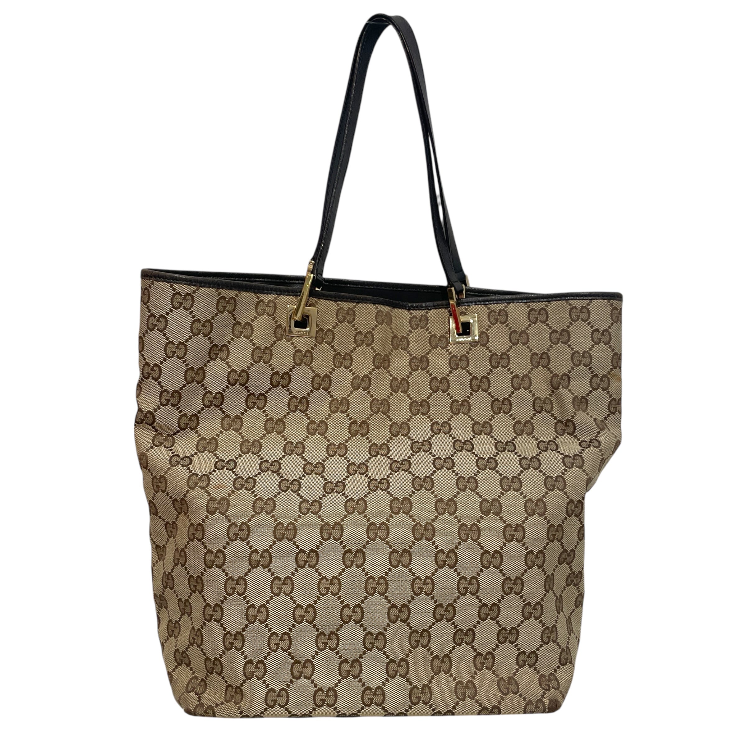GUCCI/Tote Bag/Monogram/Cotton/CML/Vintage GG Tote