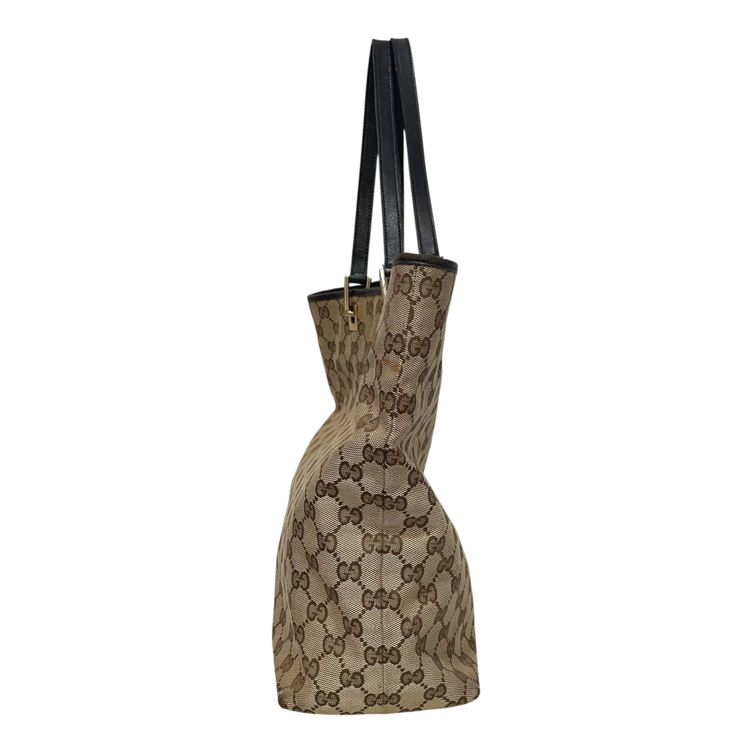 GUCCI/Tote Bag/Monogram/Cotton/CML/Vintage GG Tote