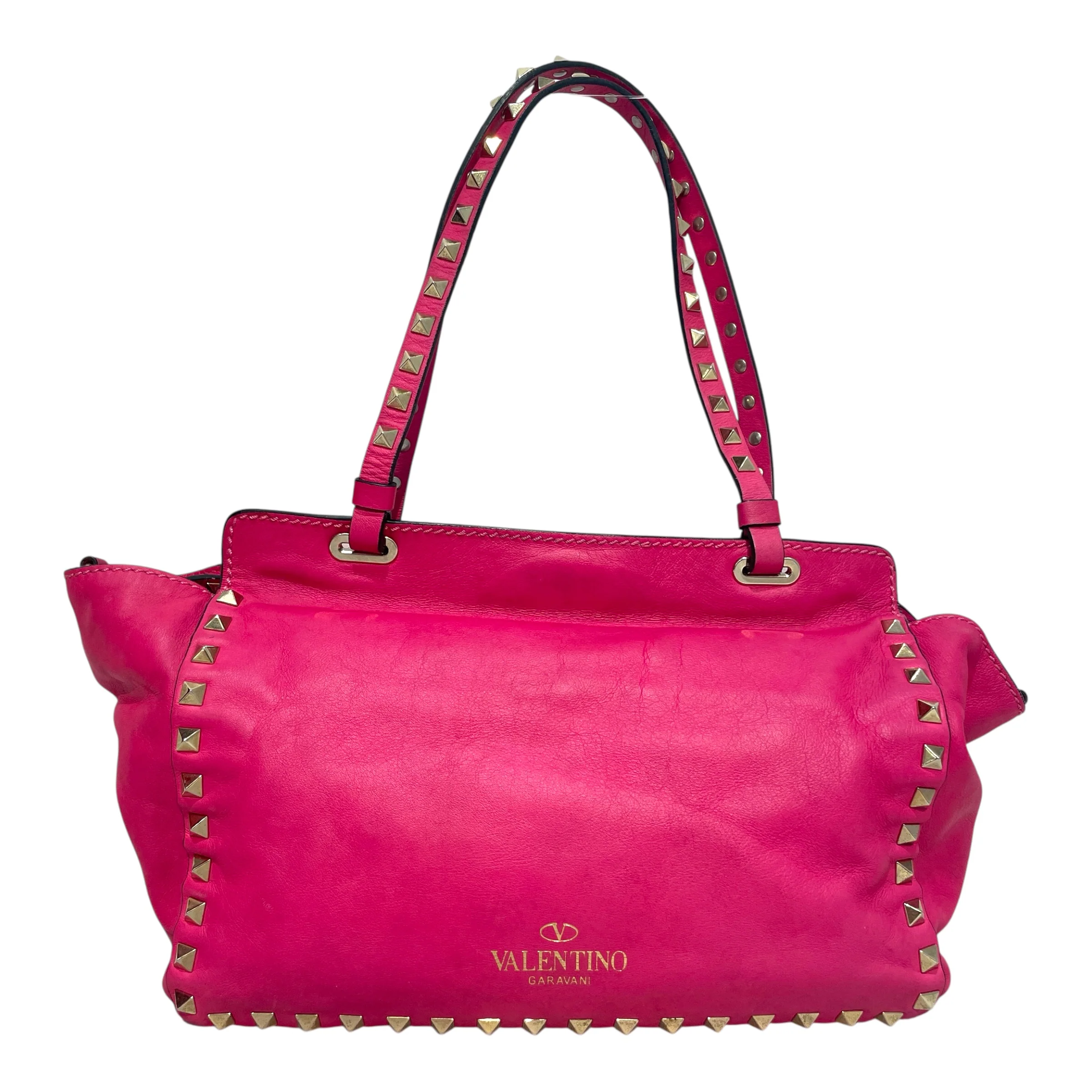 VALENTINO/Cross Body Bag/Leather/PNK/ Garavani Rockstud 2Way