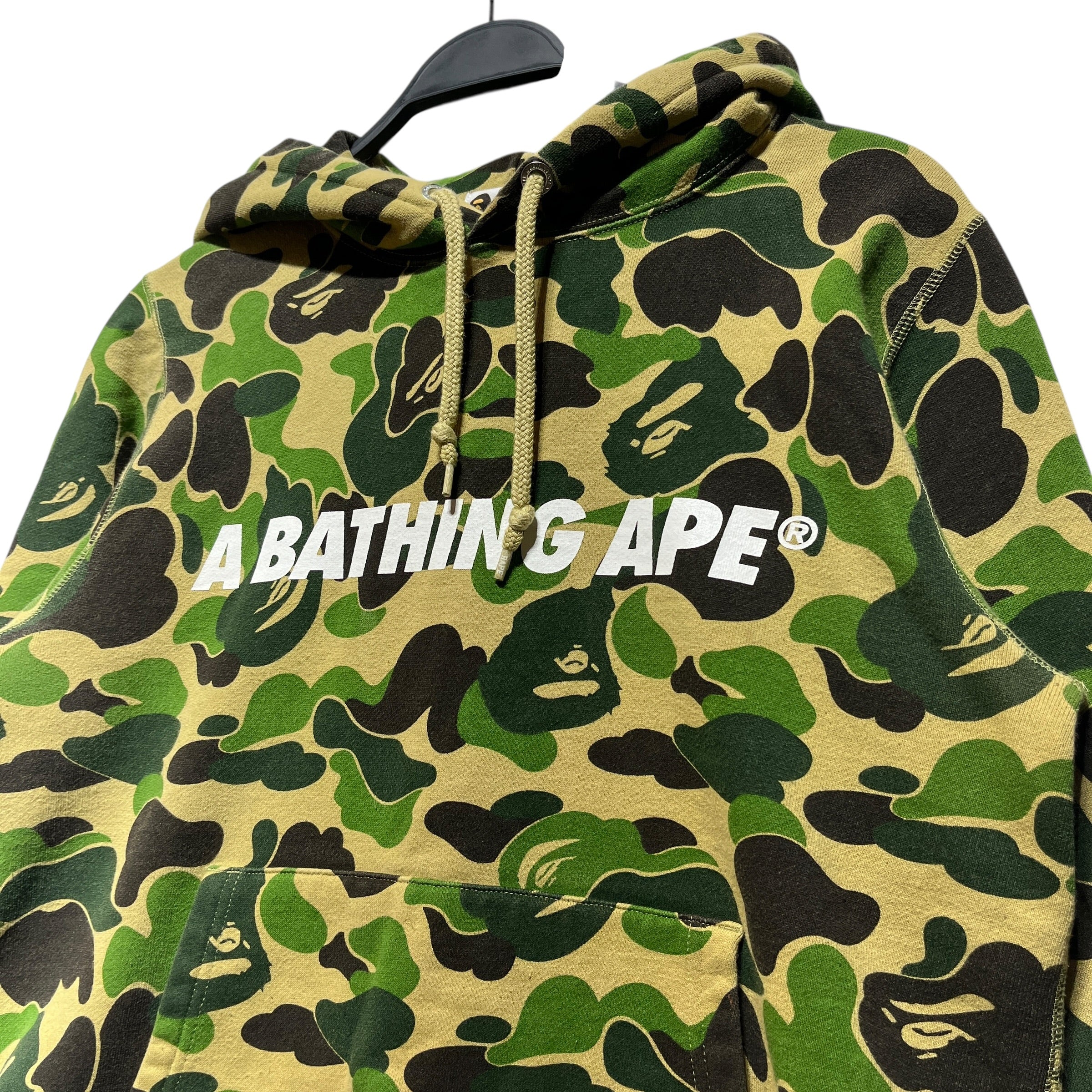 A BATHING APE/Hoodie/M/Camouflage/Cotton/GRN/Front Logo Hoodie