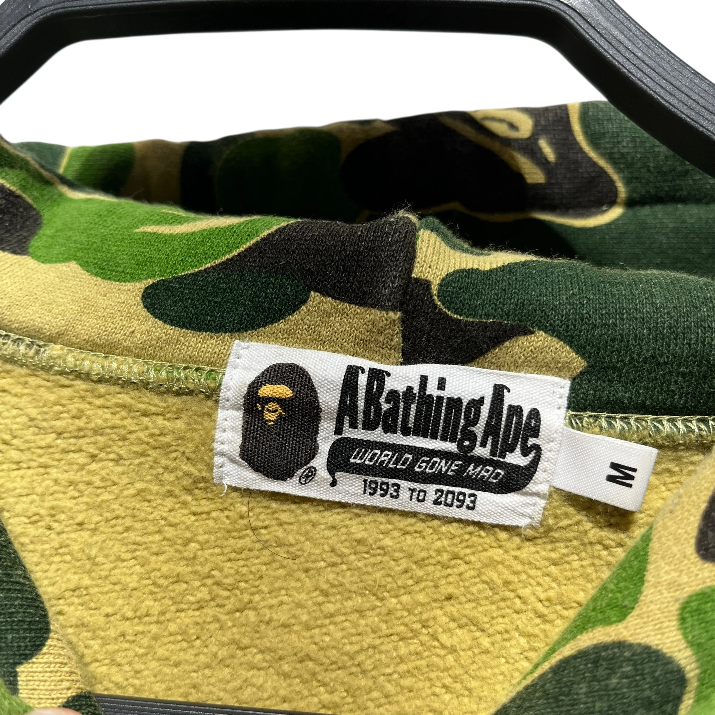 A BATHING APE/Hoodie/M/Camouflage/Cotton/GRN/Front Logo Hoodie