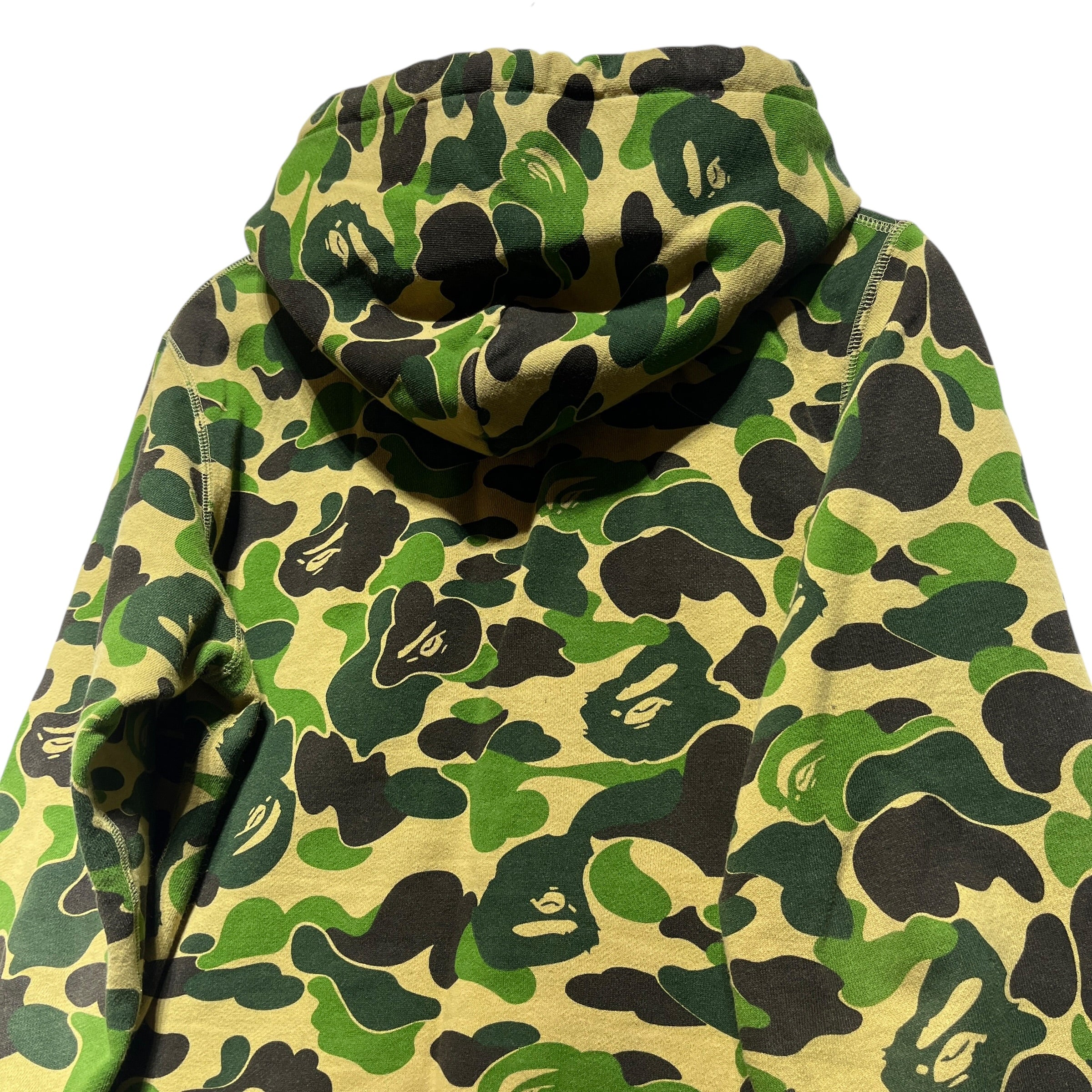 A BATHING APE/Hoodie/M/Camouflage/Cotton/GRN/Front Logo Hoodie