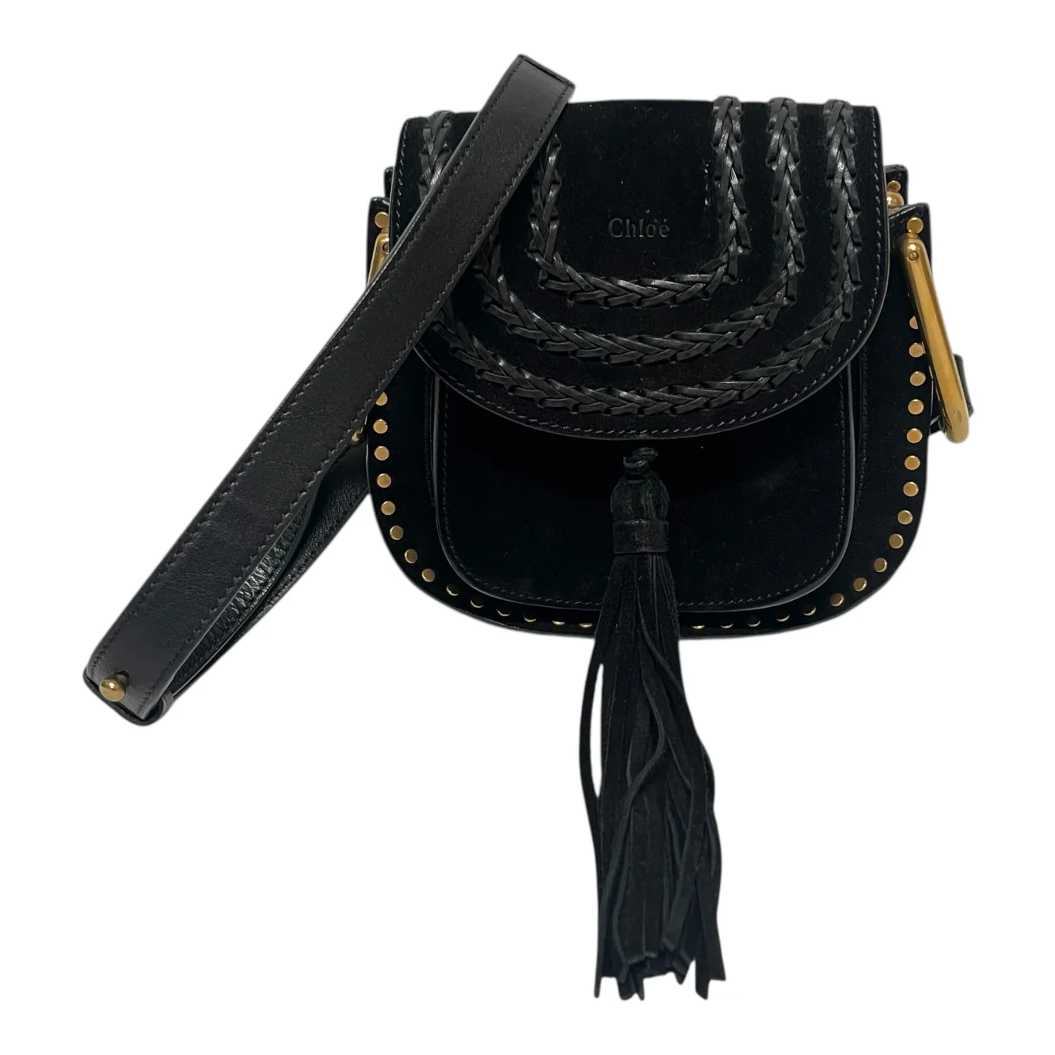 Chloe/Bag/Suede/BLK/SUEDE HUDSON BAG