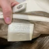 PRADA/Bag/Cotton/BEG/hobo canapa satchel white edge