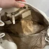 PRADA/Bag/Cotton/BEG/hobo canapa satchel white edge