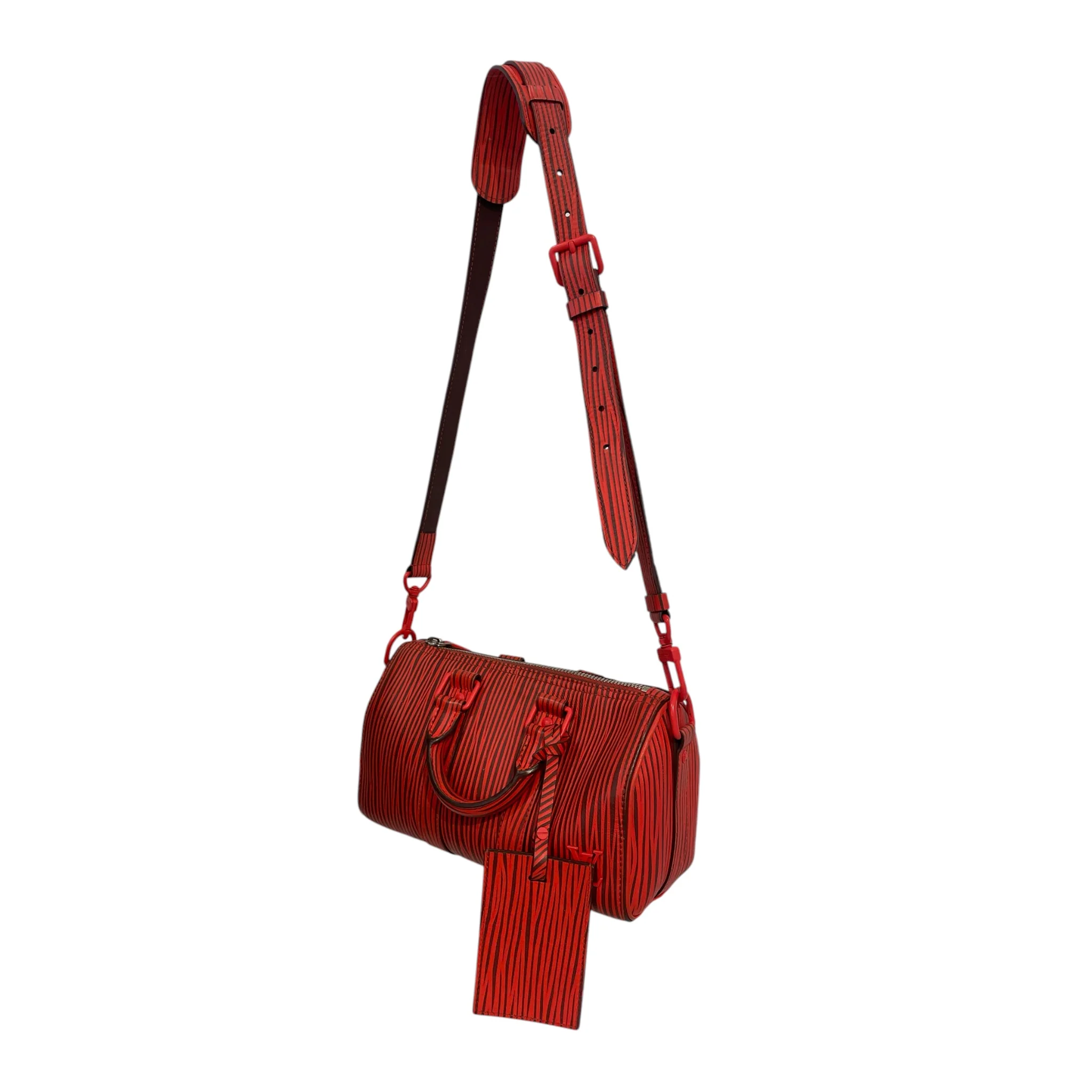 LOUIS VUITTON/Cross Body Bag/Stripe/Leather/ORN/louis vuitton park seo keepall