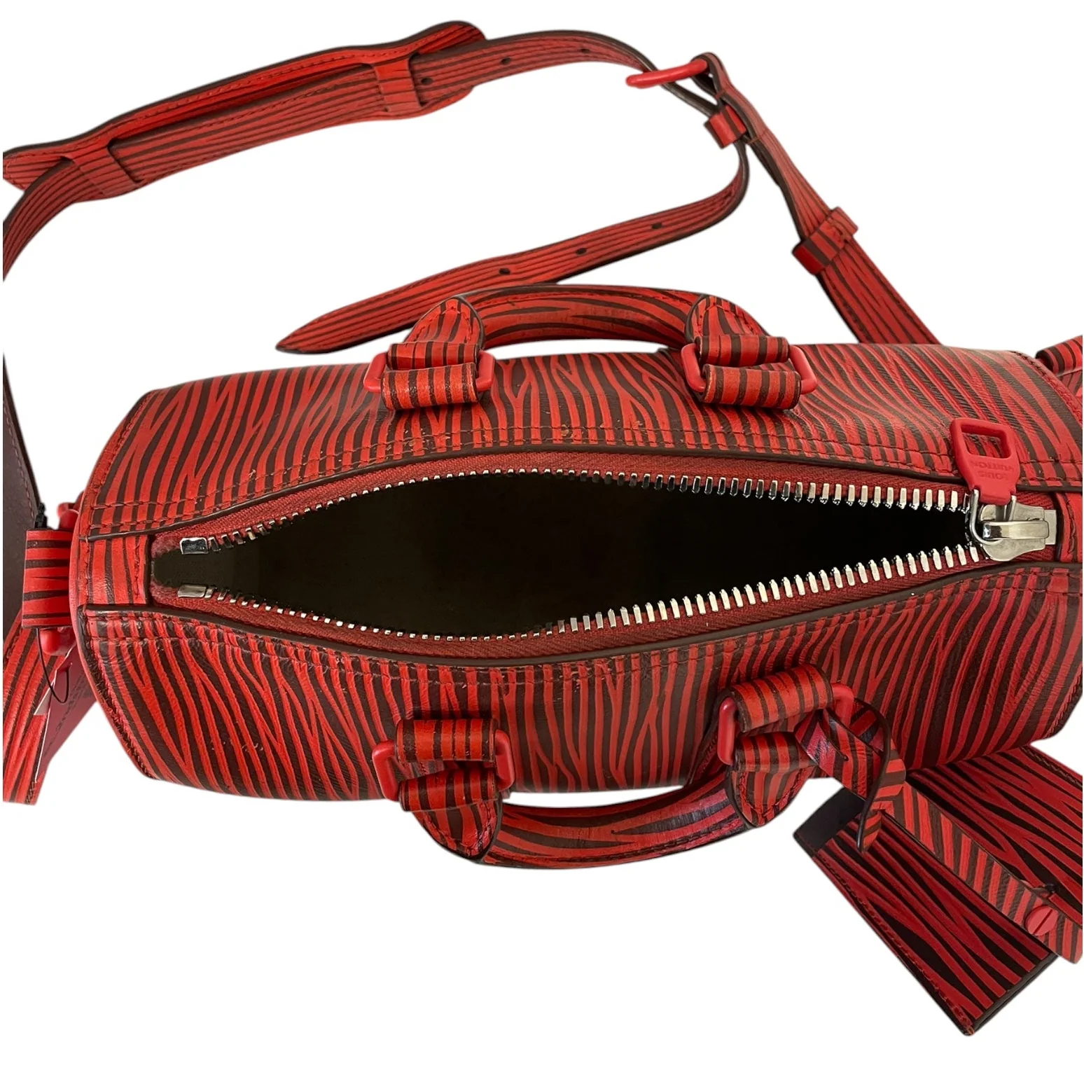 LOUIS VUITTON/Cross Body Bag/Stripe/Leather/ORN/louis vuitton park seo keepall