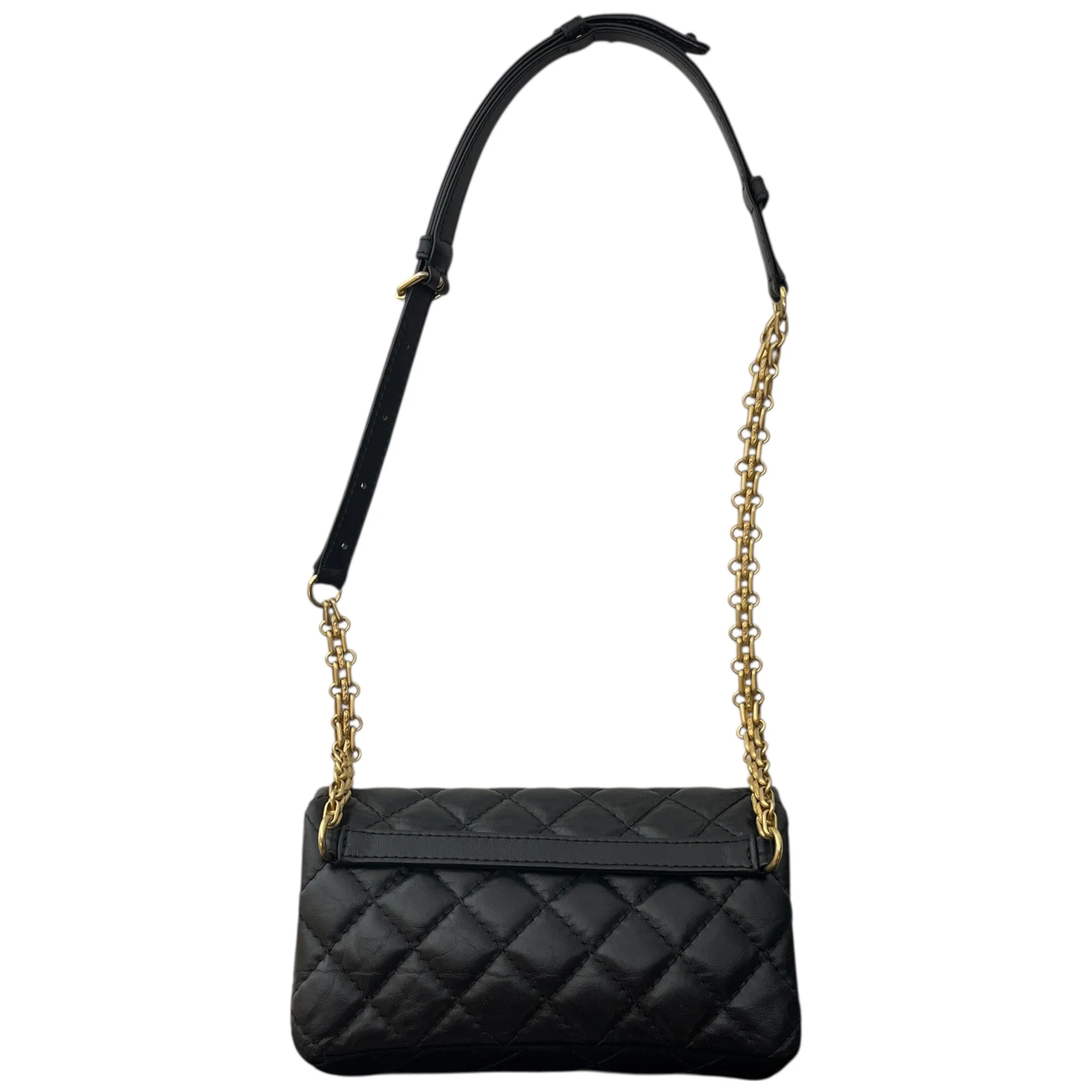 CHANEL/Cross Body Bag/Leather/BLK/QUILTED 255 REISSUE