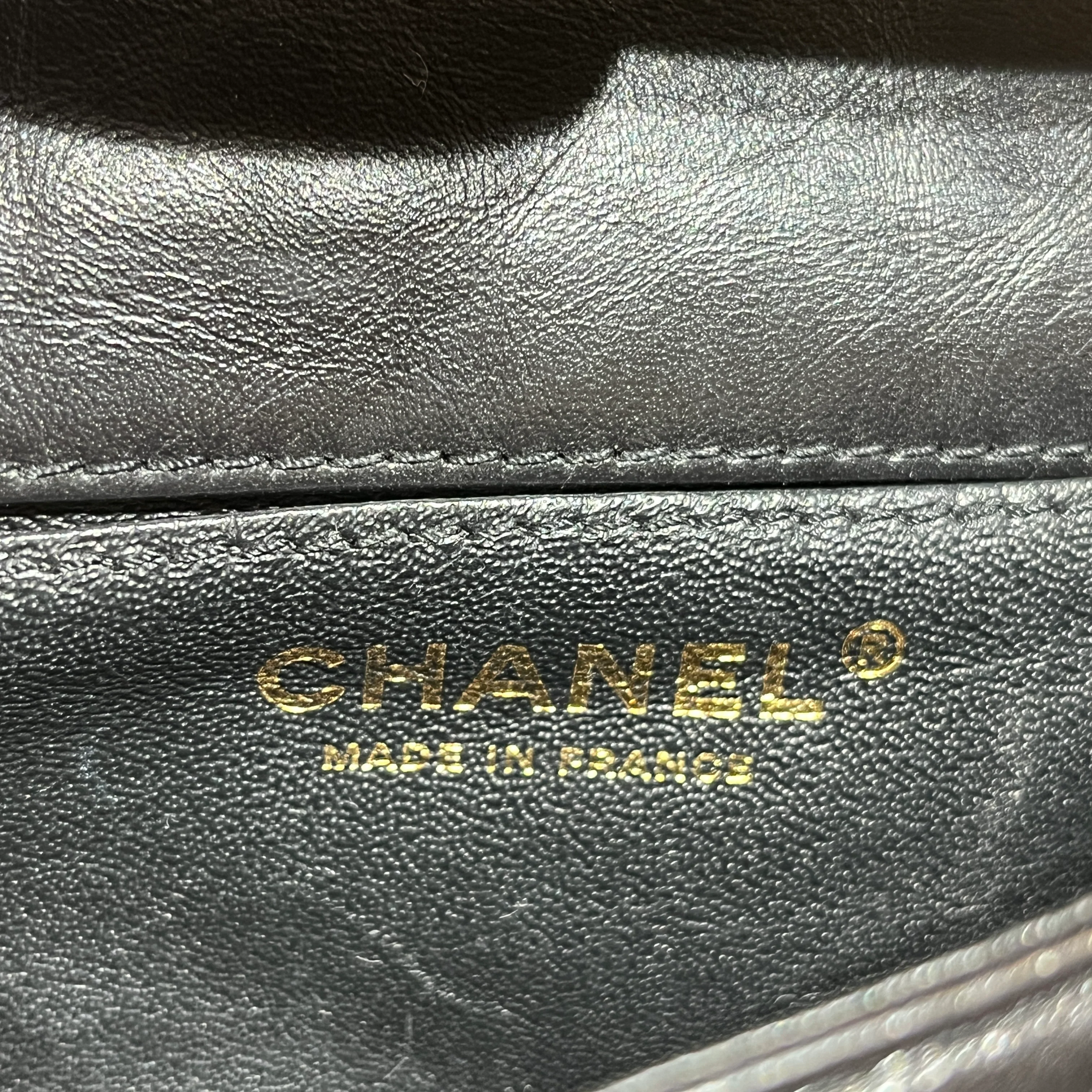 CHANEL/Cross Body Bag/Leather/BLK/QUILTED 255 REISSUE