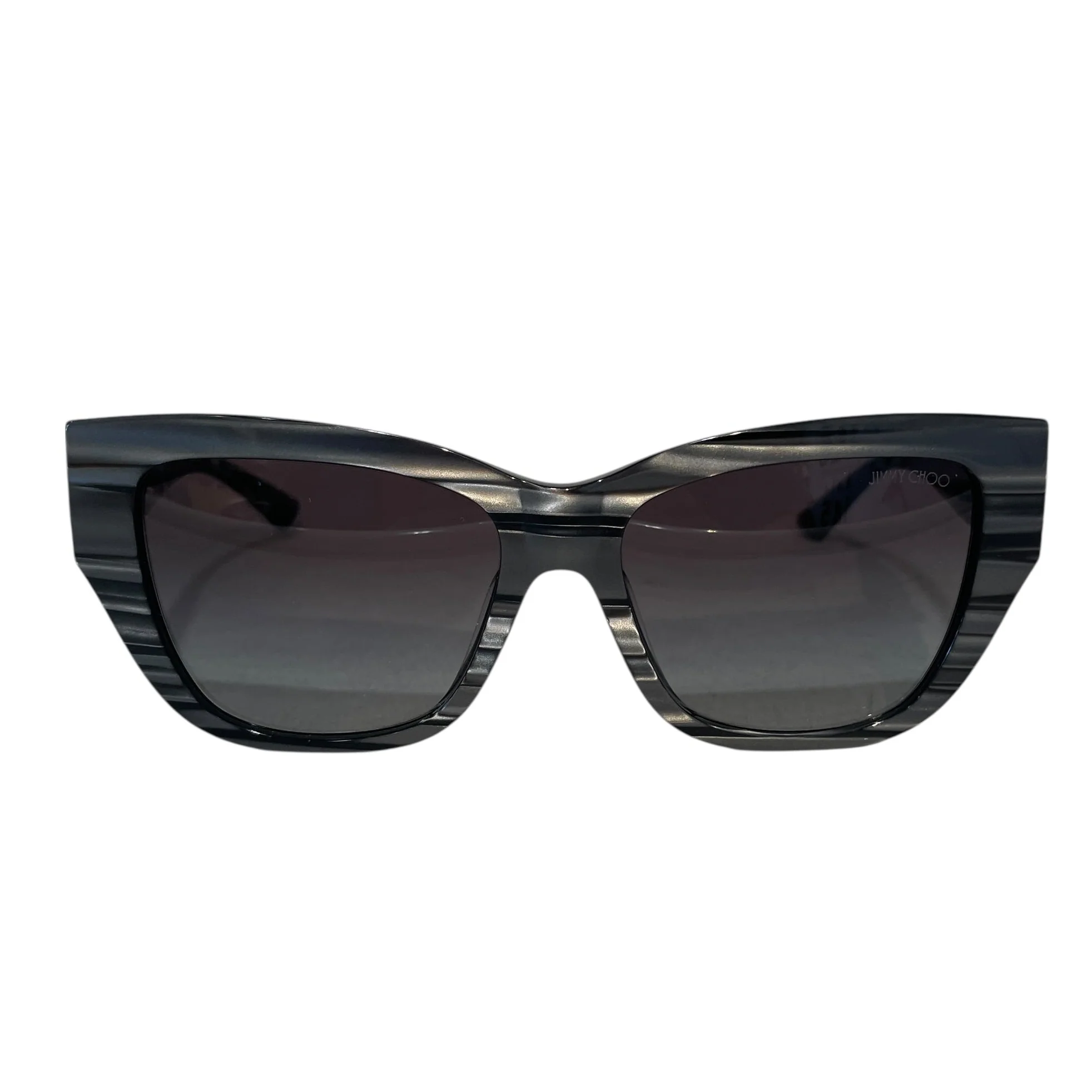 JIMMY CHOO/Sunglasses/Stripe/Plastic/GRY/Kadan Striped Black Pillow