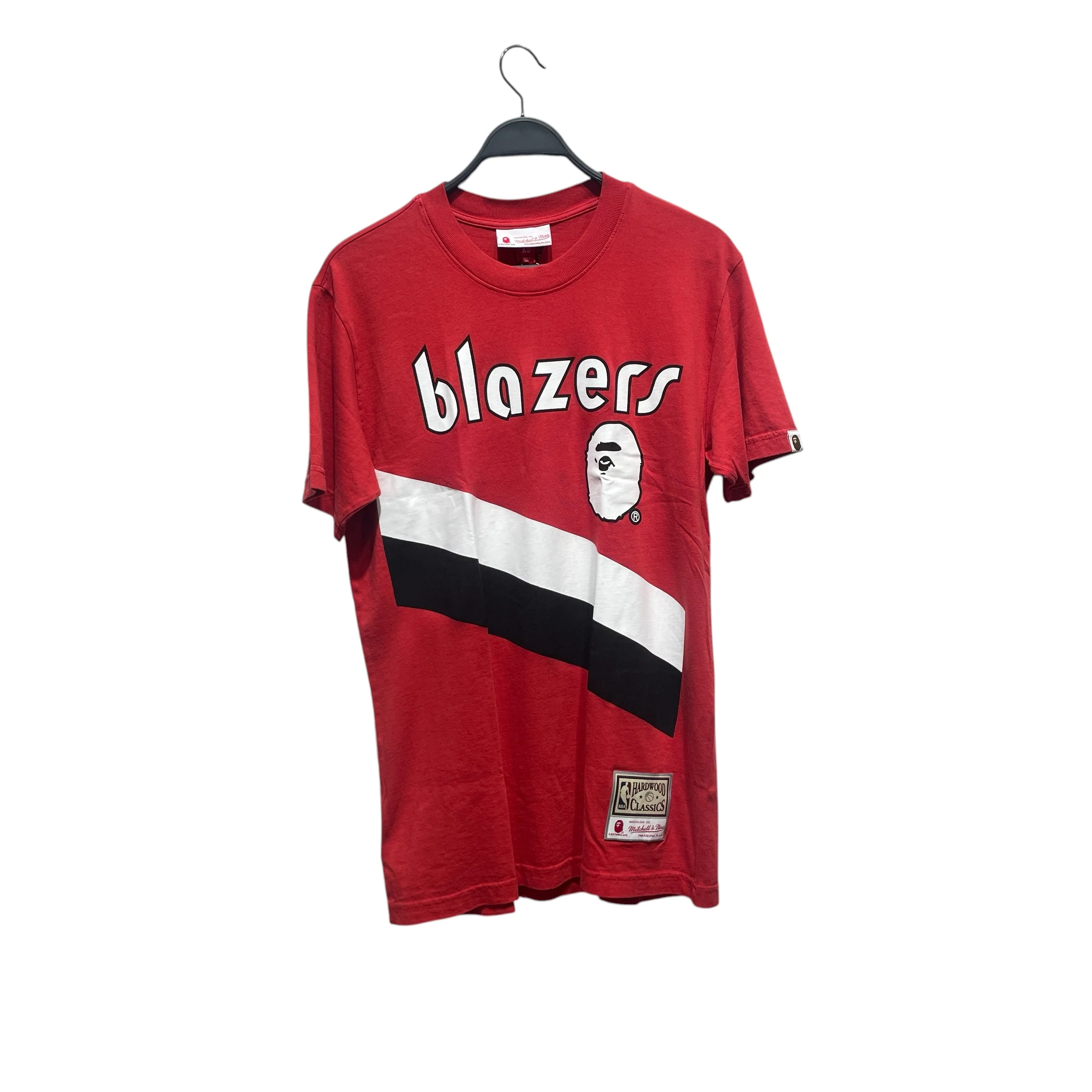 A BATHING APE/mitchell&ness/T-Shirt/XS/Cotton/RED/