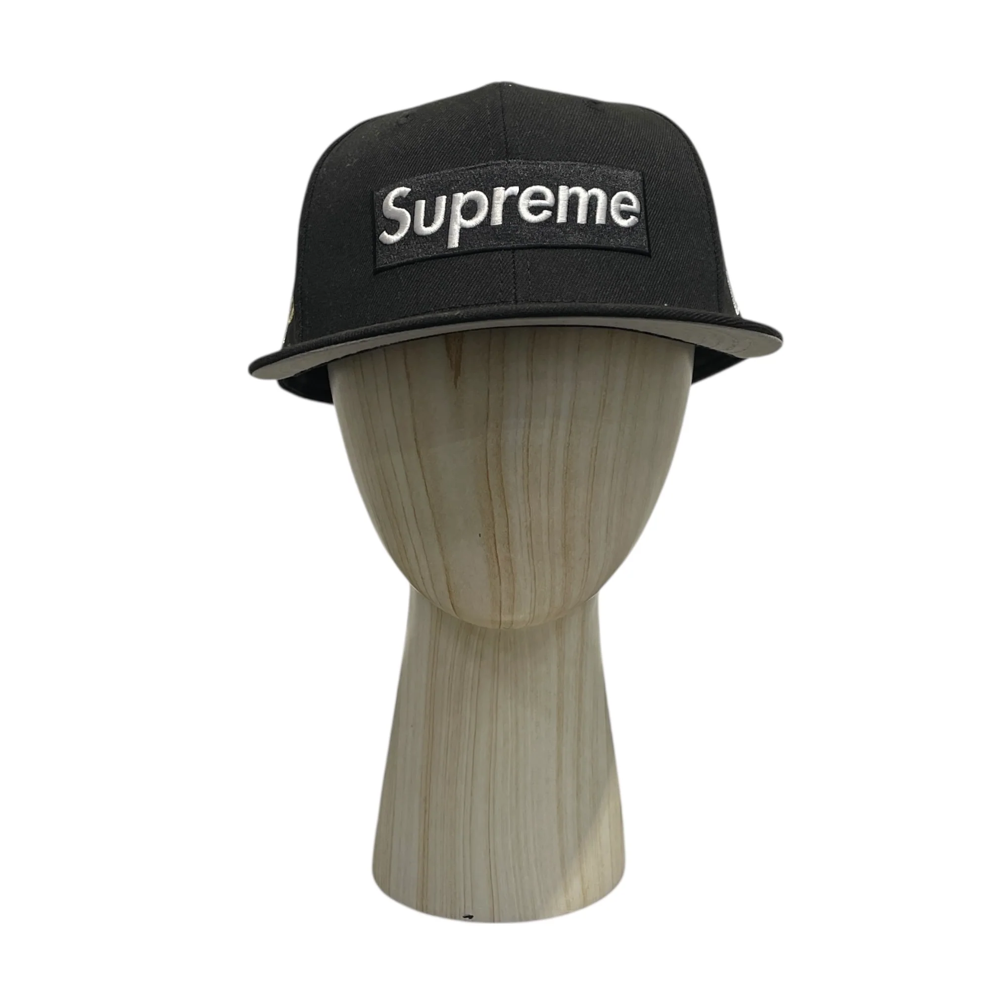Supreme/Cap/7 5/8/Cotton/BLK/New Era- Box Logo