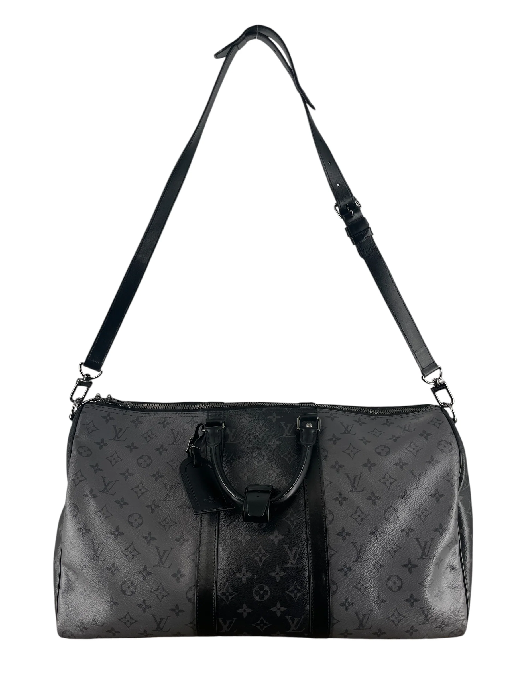 LOUIS VUITTON/Luggage/Monogram/Leather/GRY/KEEPALL 50 BANDOULIERE MONOGRM