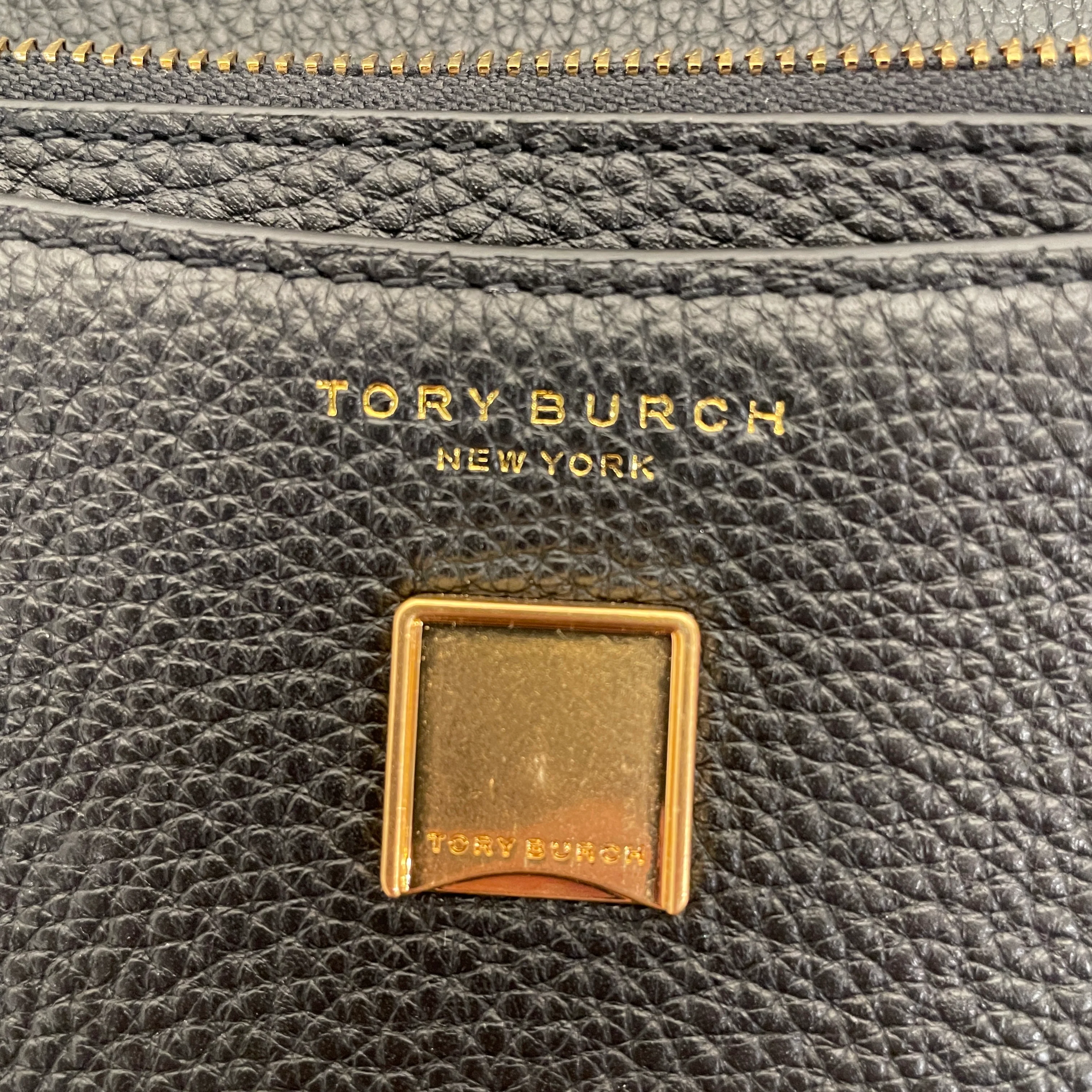 TORY BURCH/Cross Body Bag/Leather/BLK/Black Britten Chain Wallet