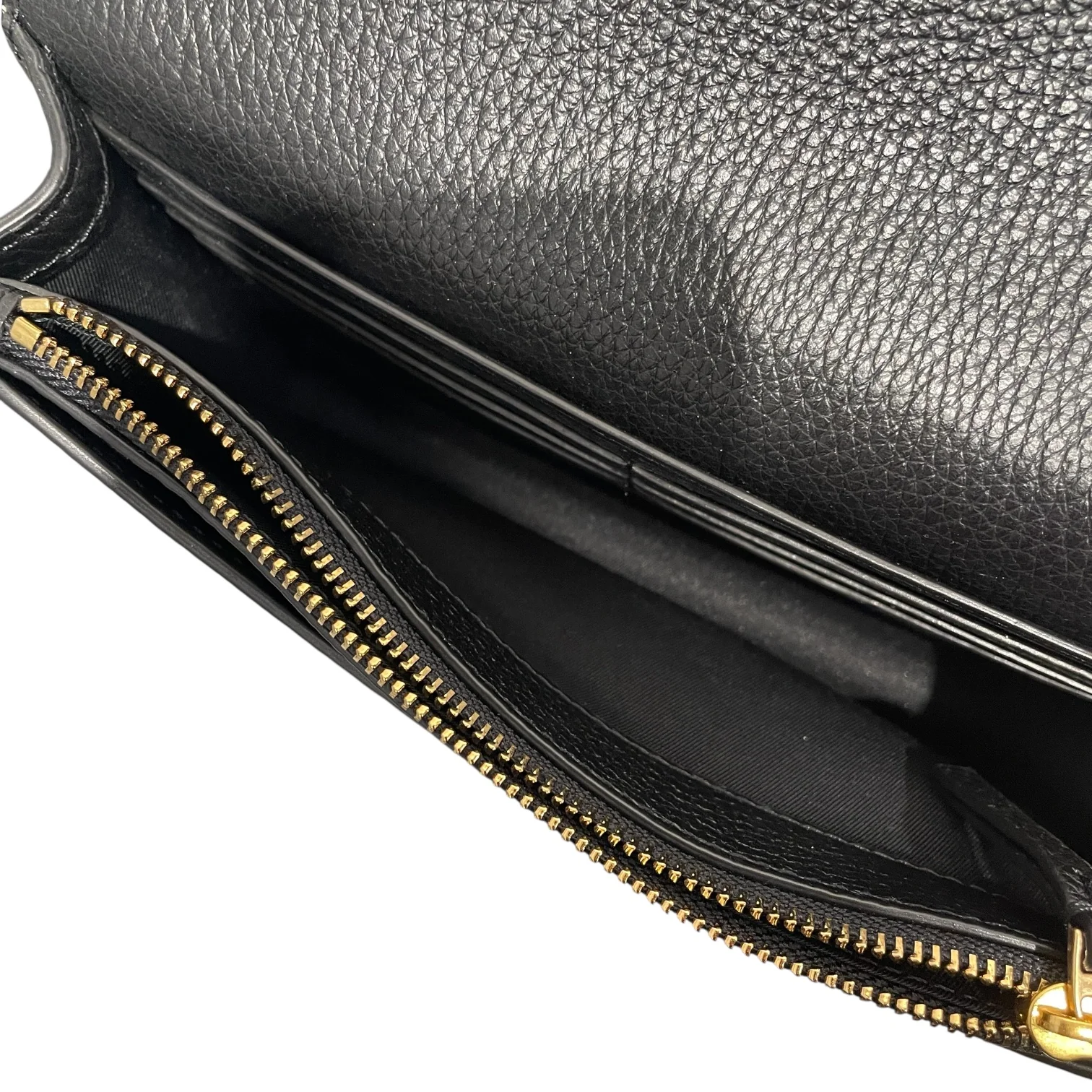 TORY BURCH/Cross Body Bag/Leather/BLK/Black Britten Chain Wallet