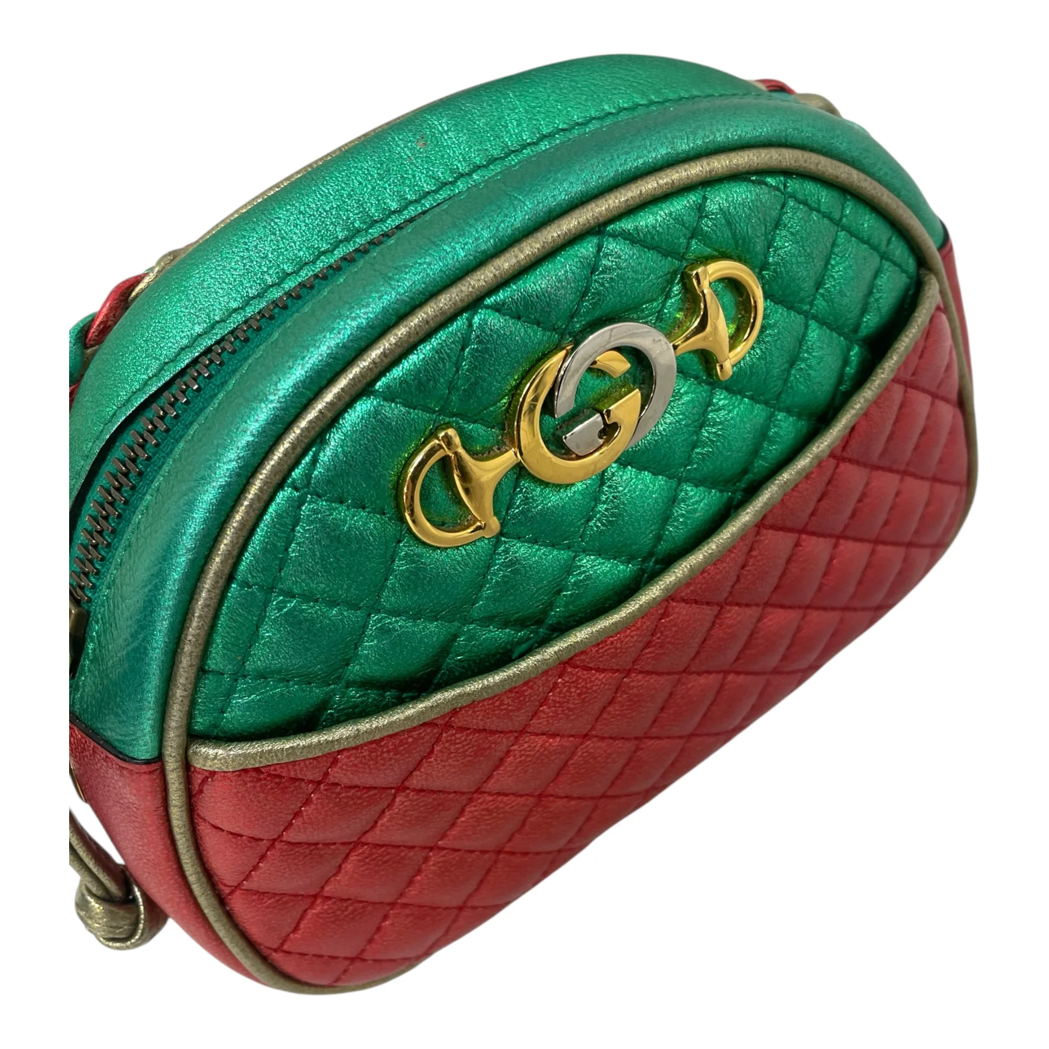 GUCCI/Cross Body Bag/Leather/MLT/Quilted Zumi
