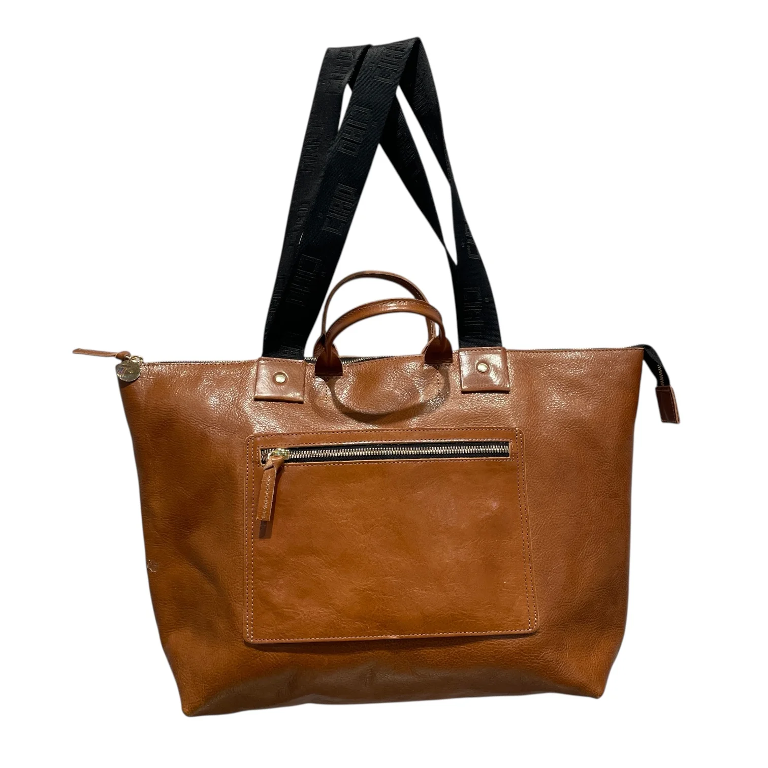 Clare V./Bag/Leather/CML/LE ZIP SACK