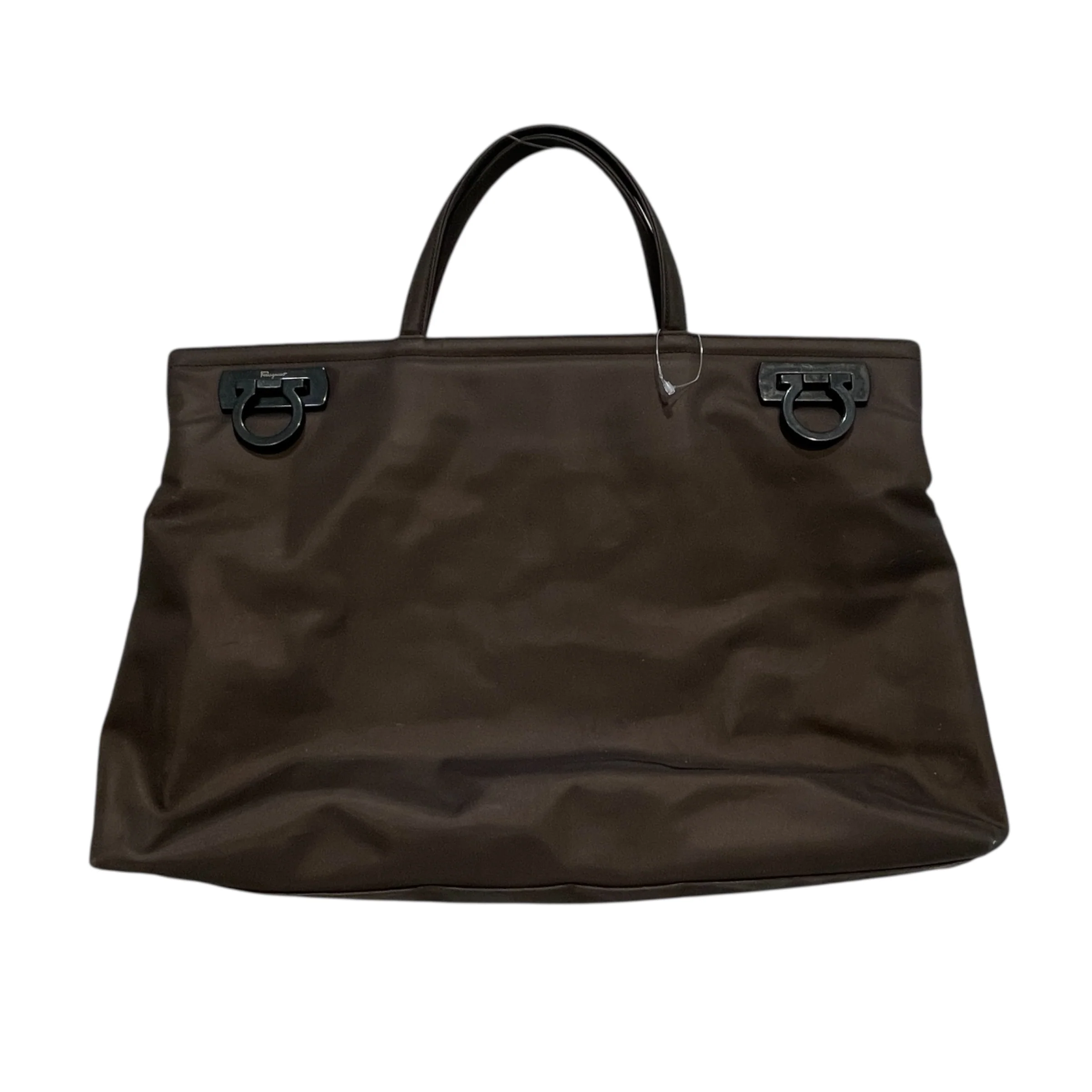 Salvatore Ferragamo/Tote Bag/Nylon/BRW/Gancini Large Tote
