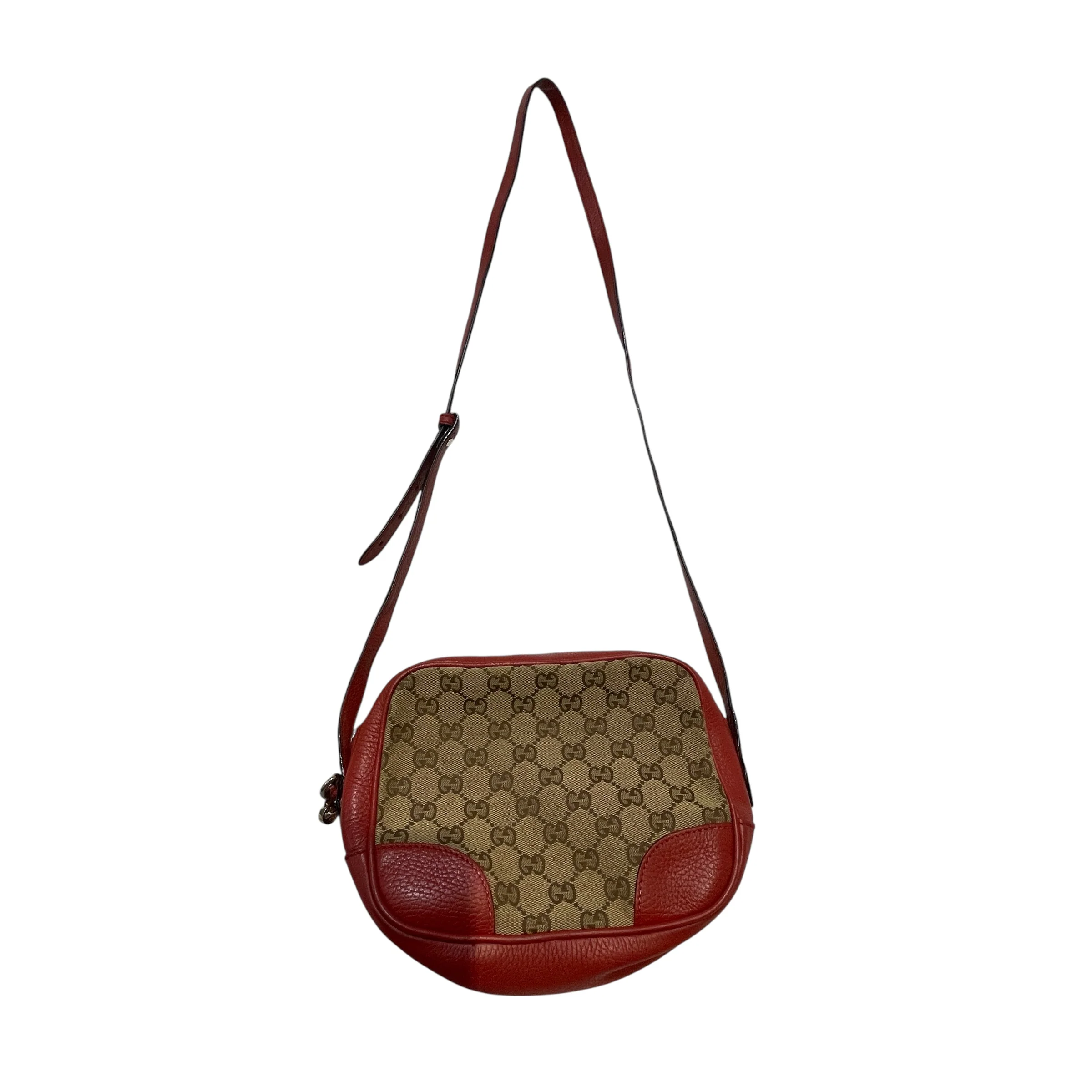 GUCCI/Cross Body Bag/Monogram/Leather/RED/Bree GG Monogram