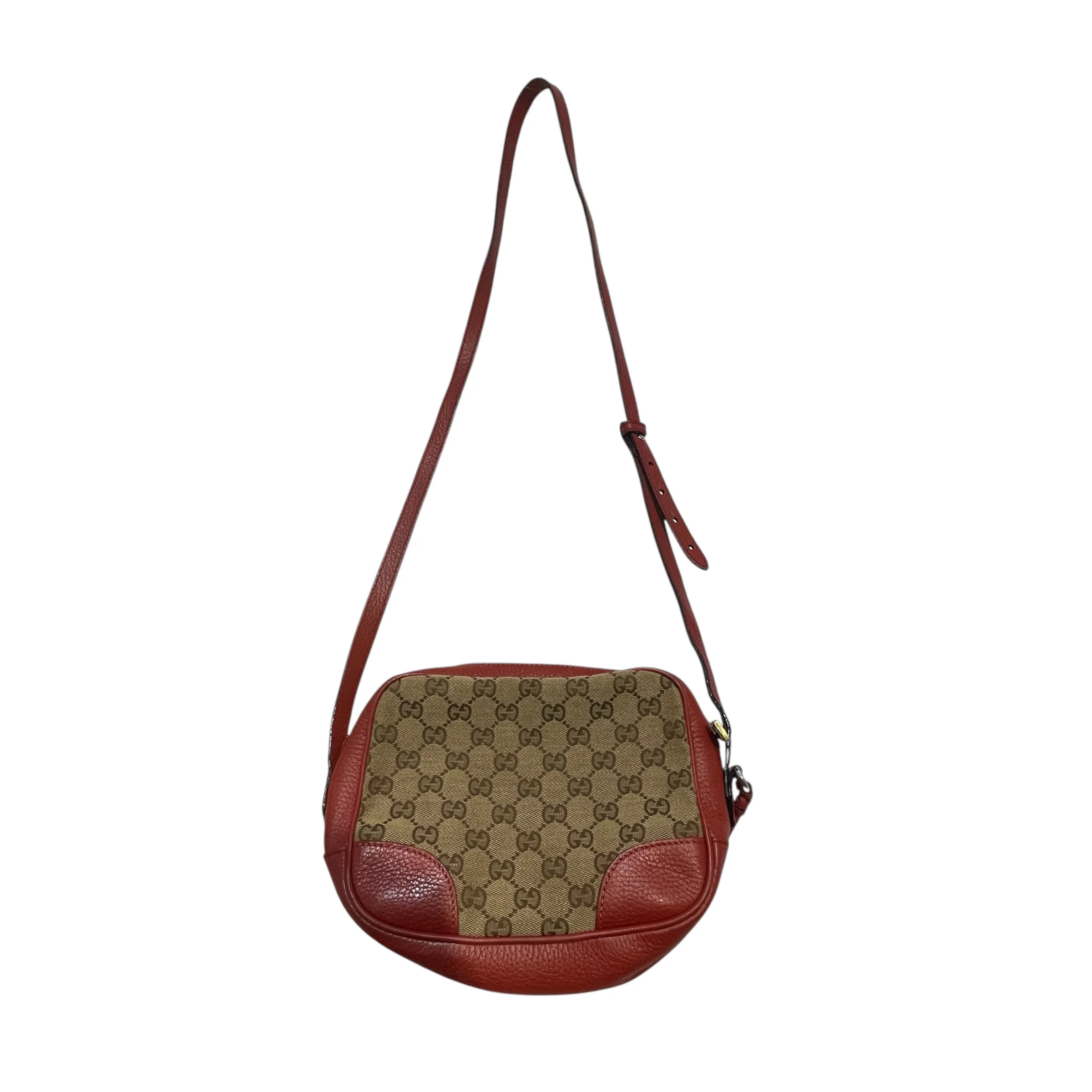 GUCCI/Cross Body Bag/Monogram/Leather/RED/Bree GG Monogram