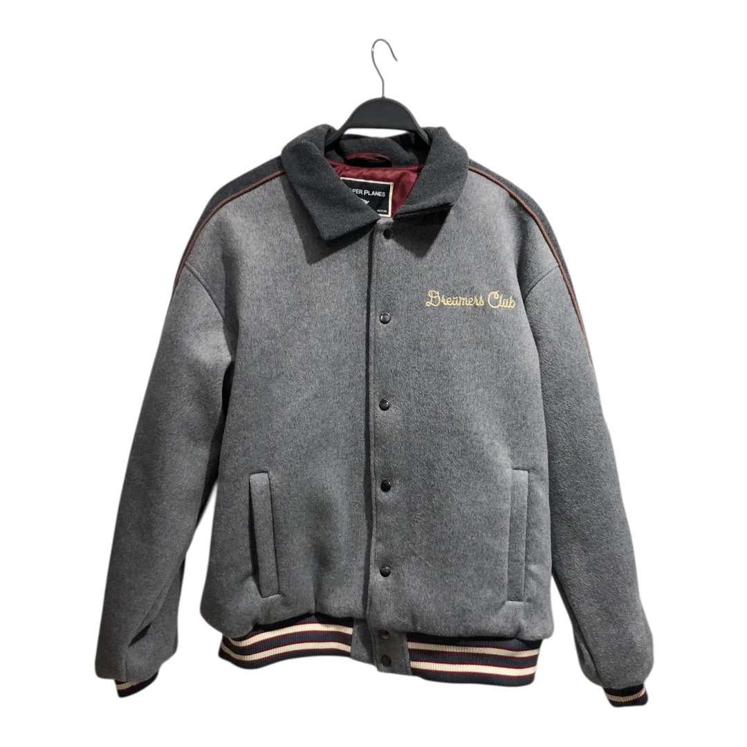 Paper Planes/Souvenir Jkt/L/Wool/GRY/varsity style