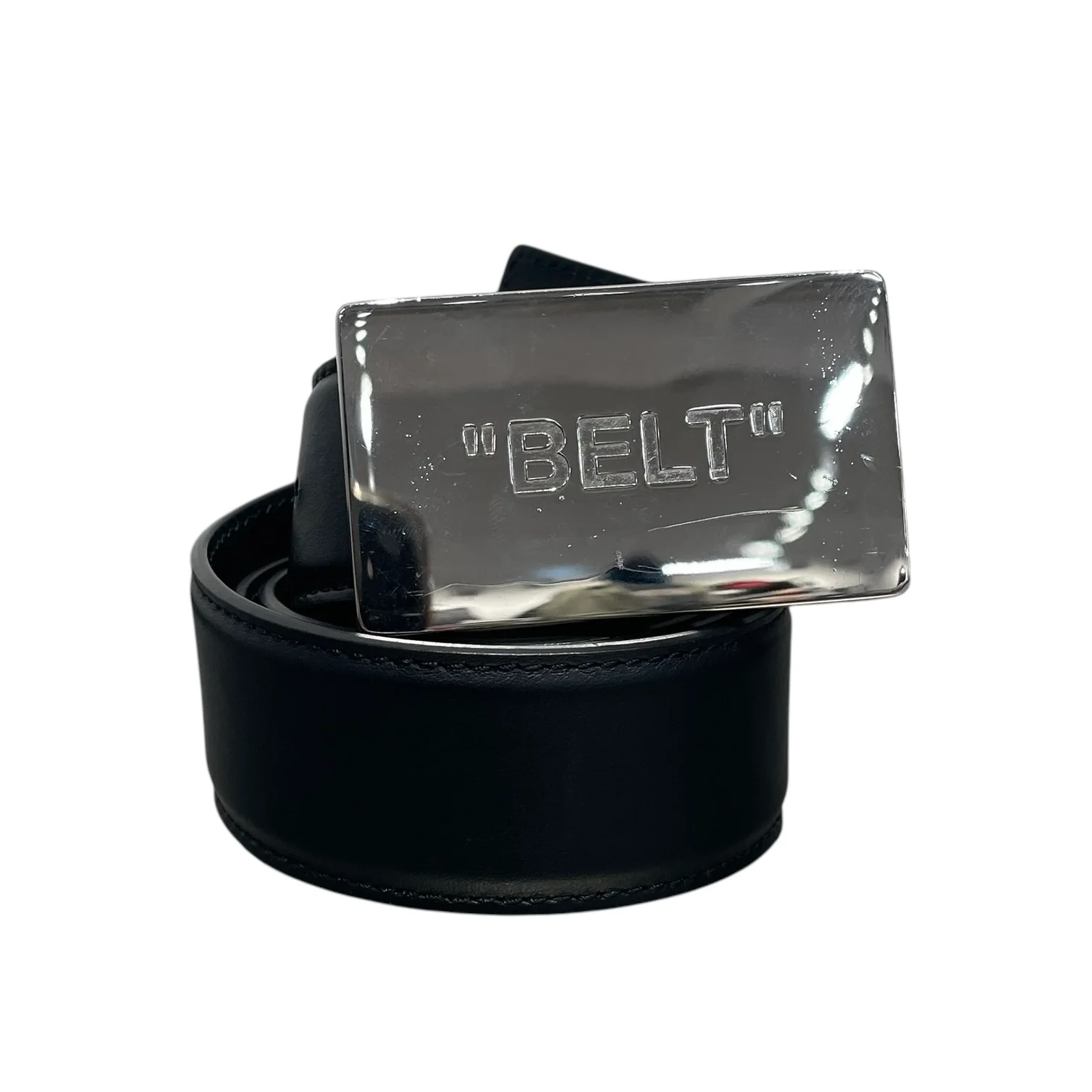 OFF-WHITE/Belt/Leather/BLK/