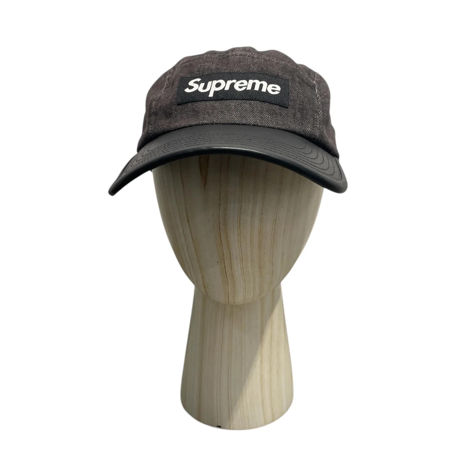 Supreme/Cap/OS/Cotton/BLK/Black 2-Tone Denim Camp Cap