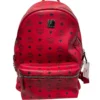 MCM/Backpack/All Over Print/Leather/RED/