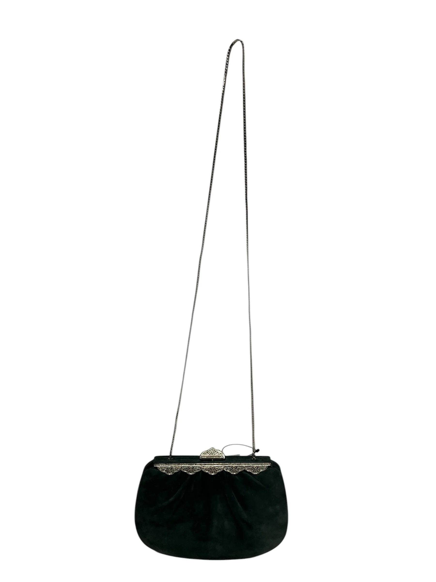 JUDITH LEIBER/Pouch/Suede/GRN/