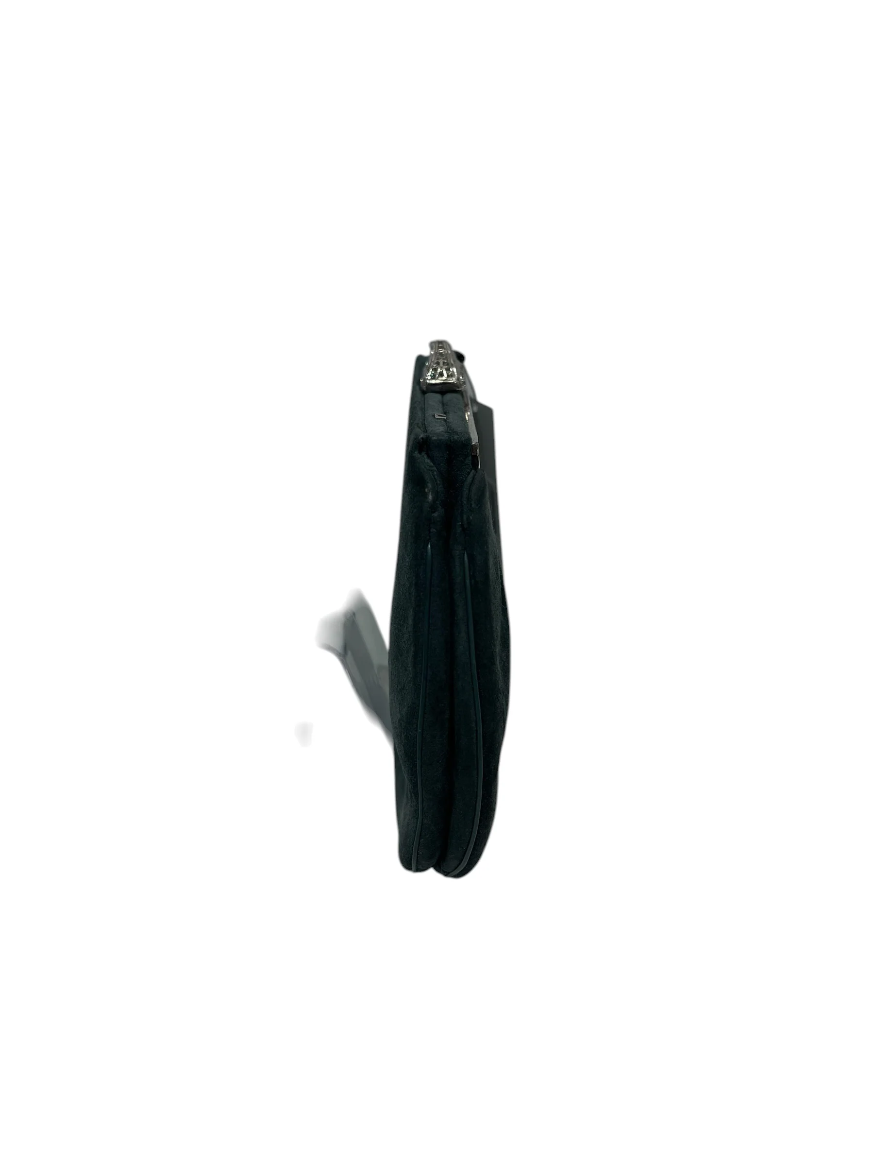 JUDITH LEIBER/Pouch/Suede/GRN/