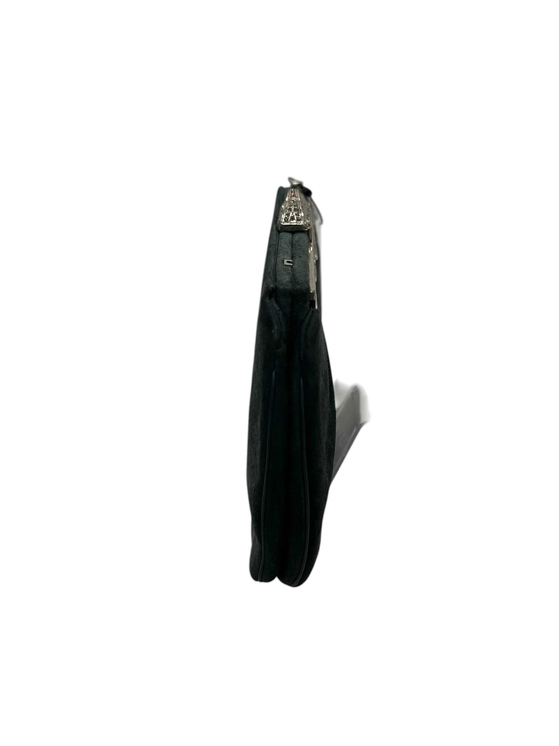JUDITH LEIBER/Pouch/Suede/GRN/