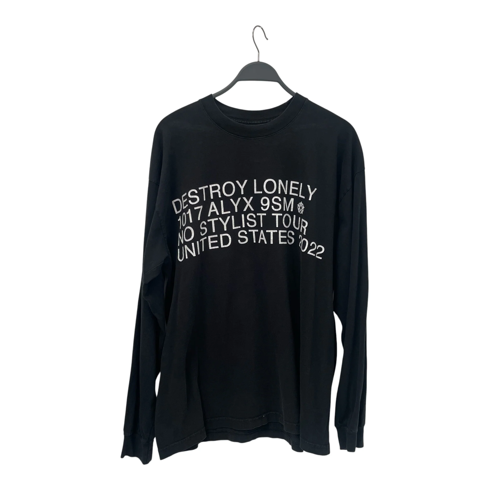 1017 ALYX 9SM(ALYX)/LS T-Shirt/XL/Cotton/BLK/DESTROY LONELY
