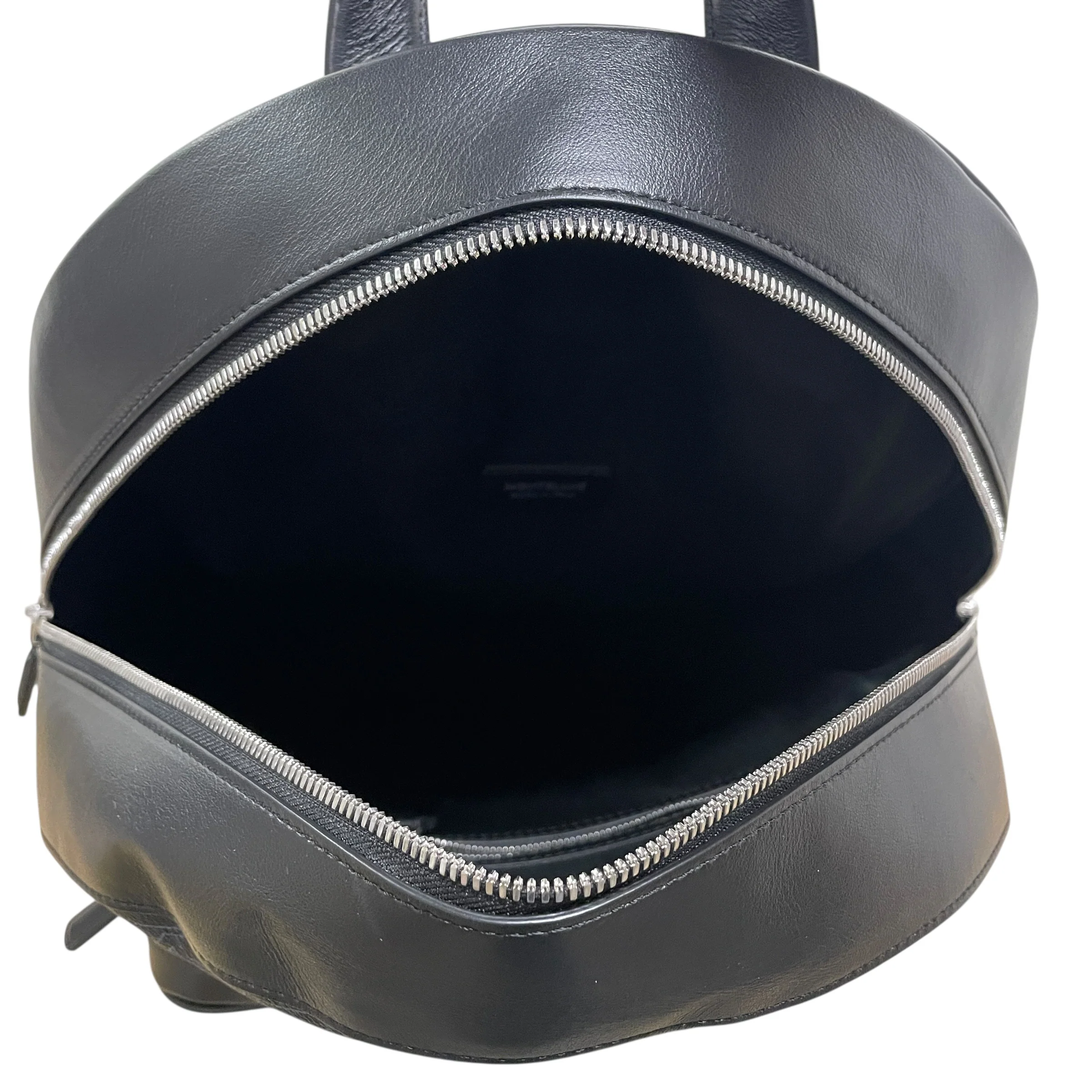 MONTBLANC/Backpack/Monogram/Leather/BLK/BLU M ALLOVER LOGO
