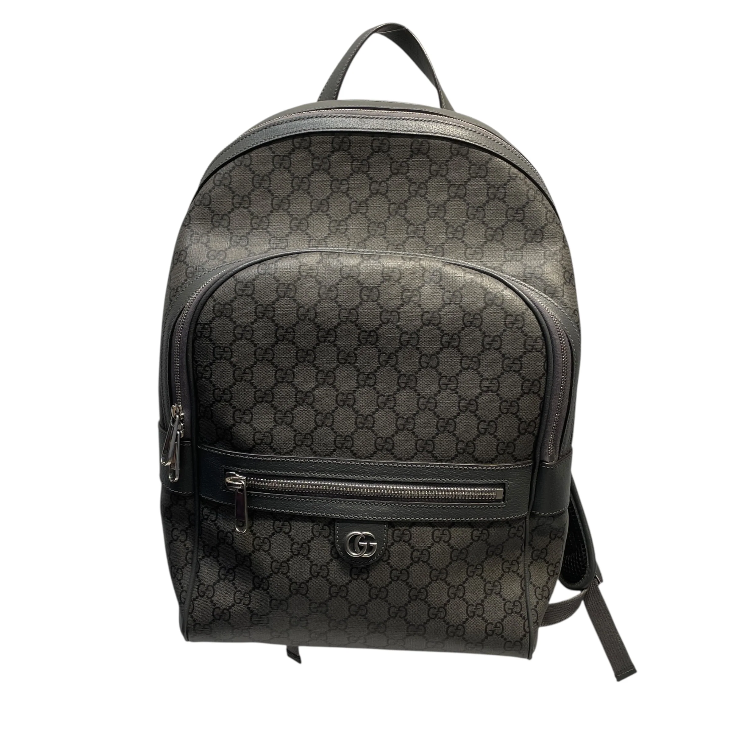 GUCCI/Backpack/Monogram/Leather/GRY/Supreme Ophidia