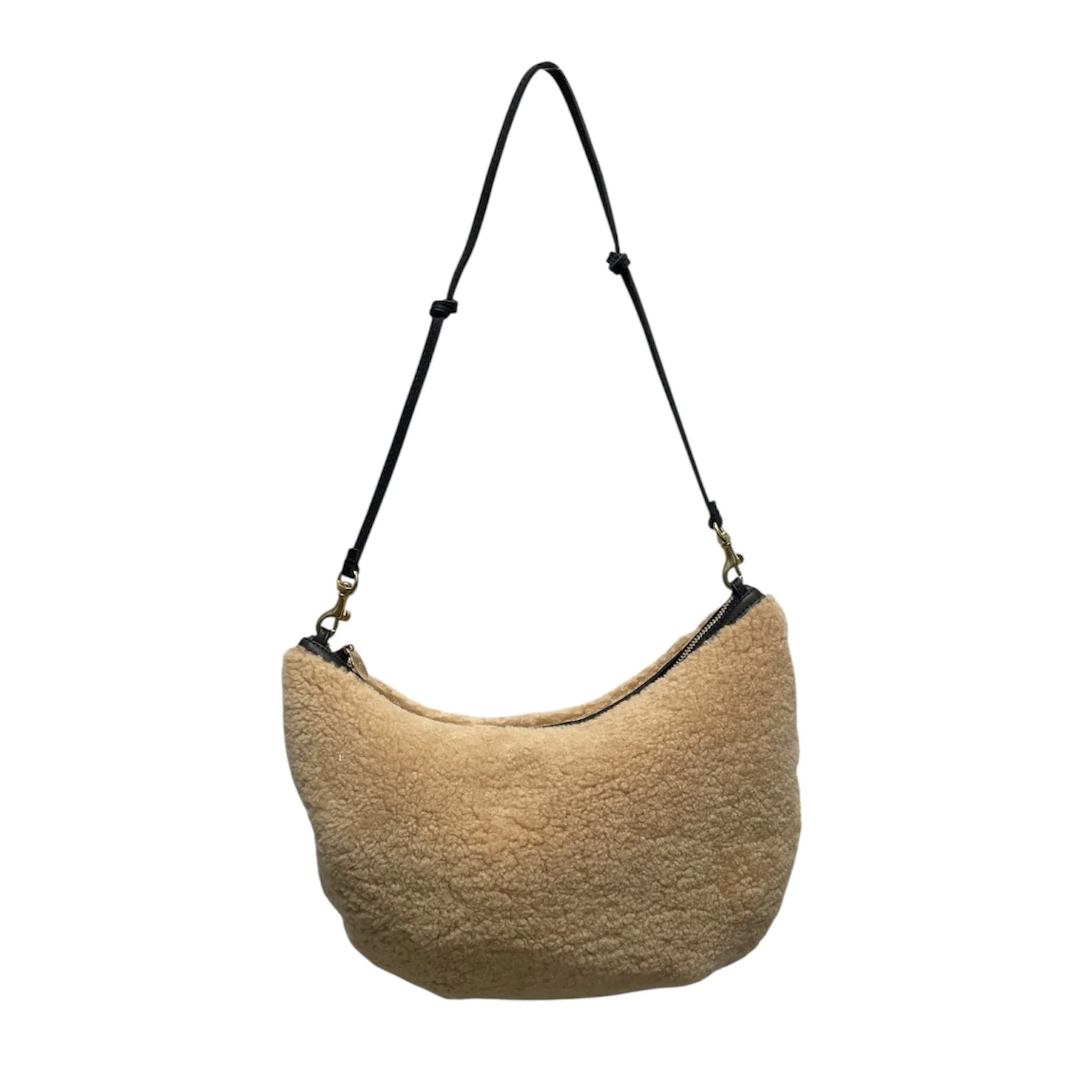 clare v/Bag/BRW/lune shearling bag