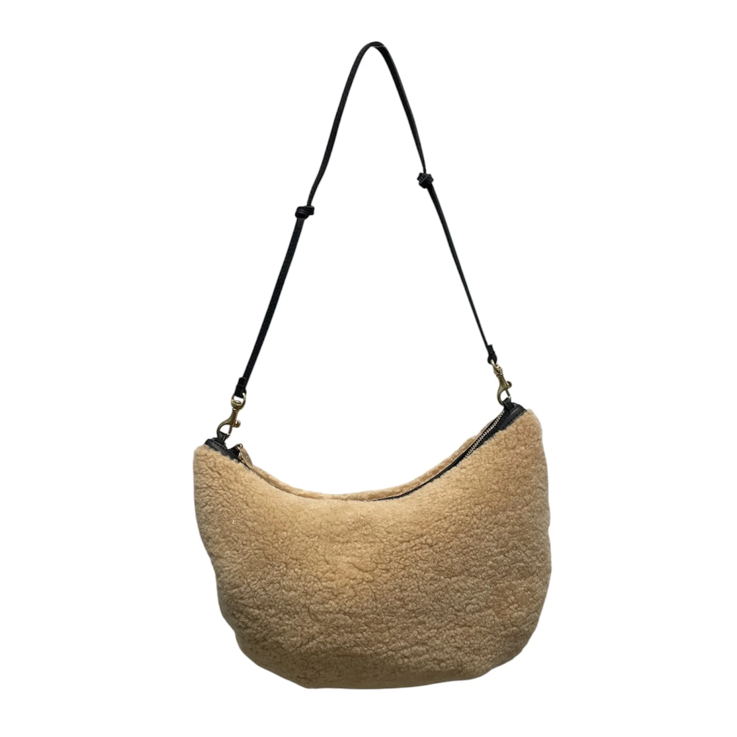 clare v/Bag/BRW/lune shearling bag
