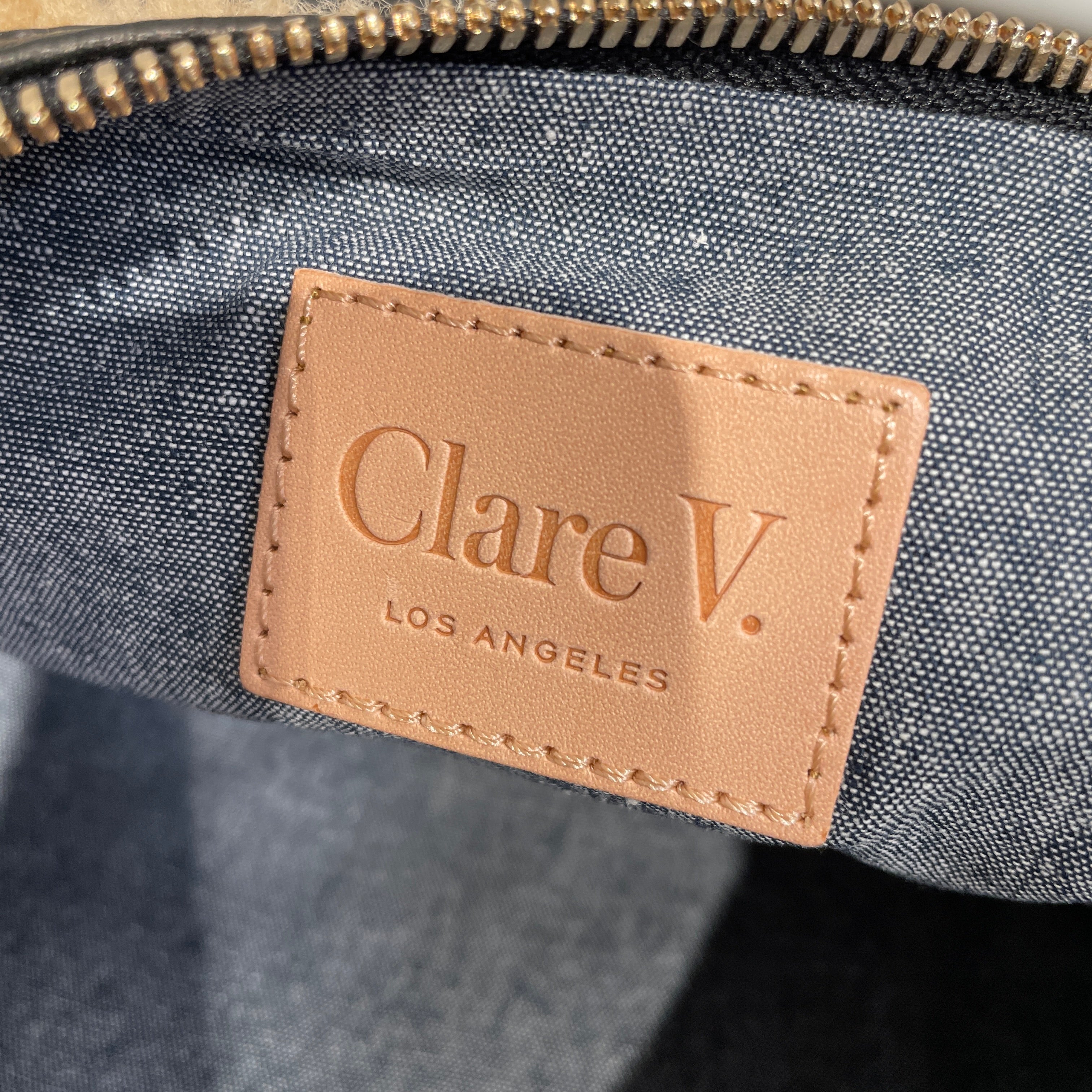 clare v/Bag/BRW/lune shearling bag