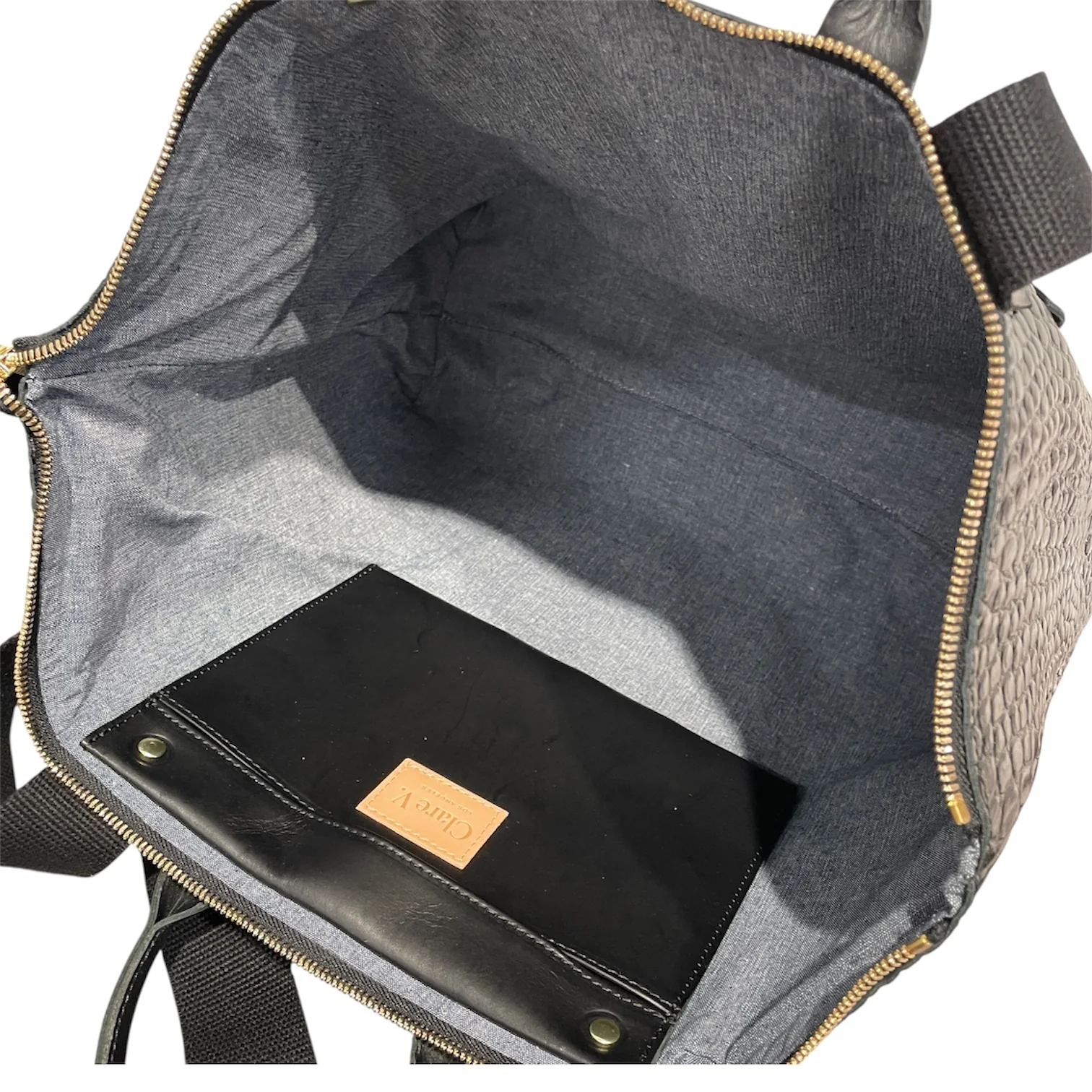 Clare V/Tote Bag/BLK/Le Zip Sac