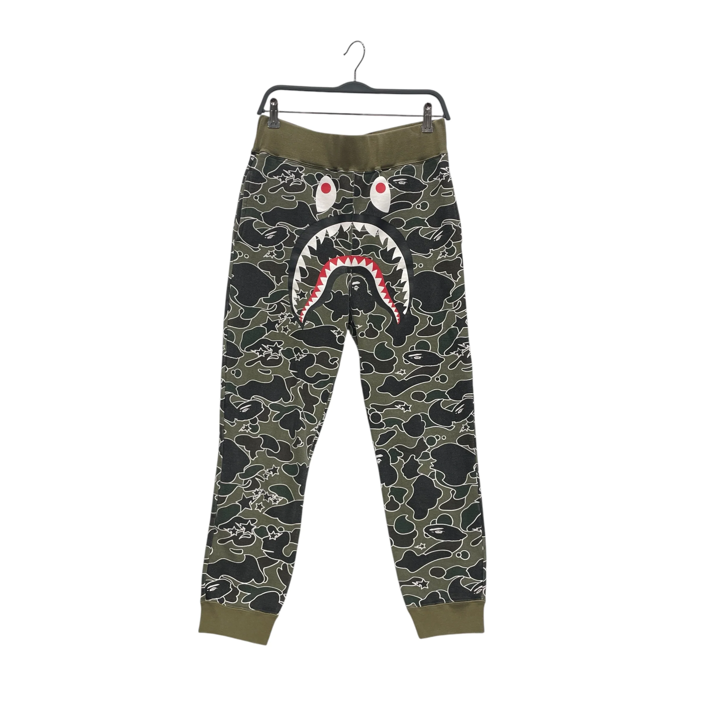 A BATHING APE/Pants/S/Cotton/KHK/Camouflage/