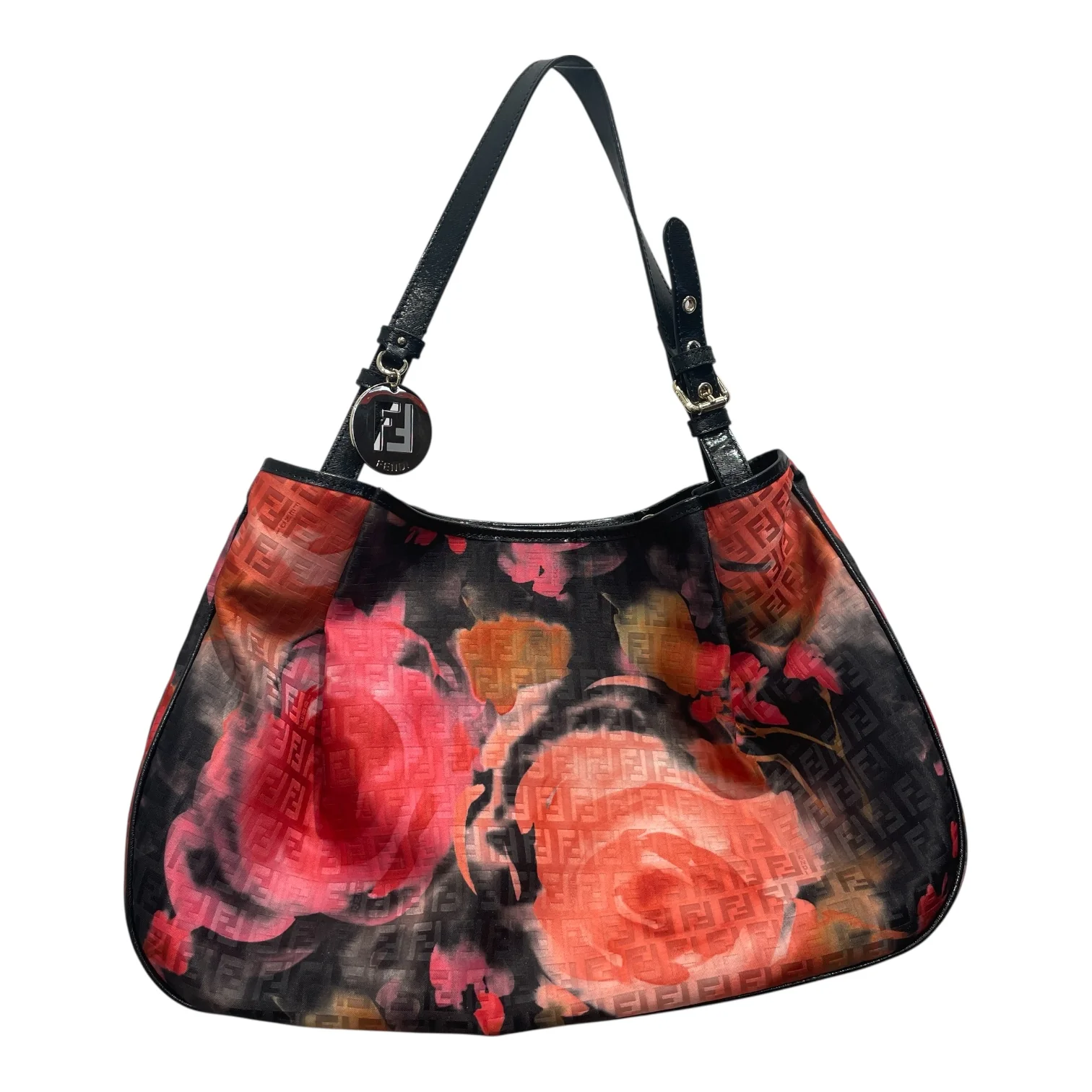 FENDI/Hand Bag/Floral Pattern/Cotton/MLT/FLORAL FENDI ZUCCA