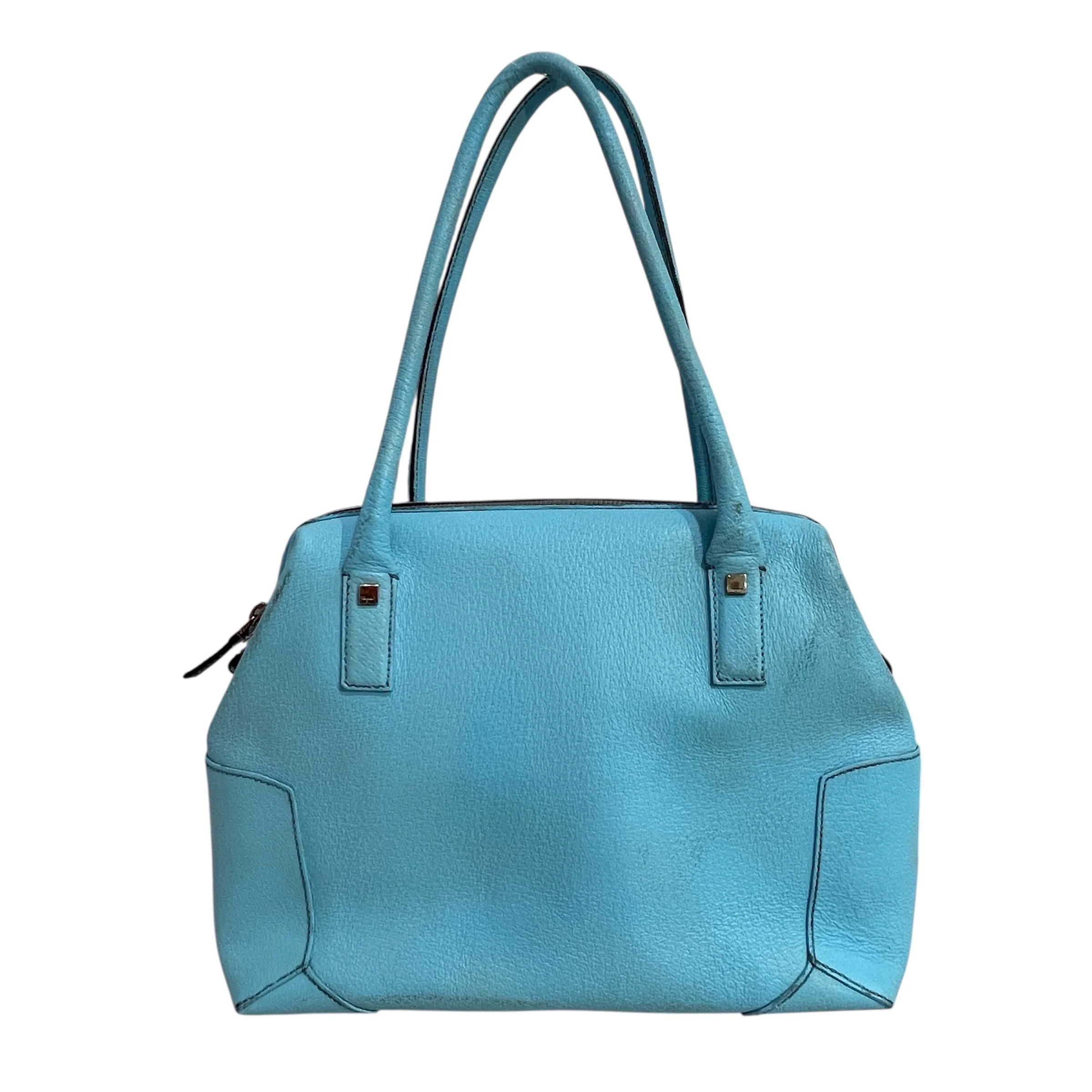Salvatore Ferragamo/Tote Bag/Leather/BLU/Leather Top Handle Plain Bag