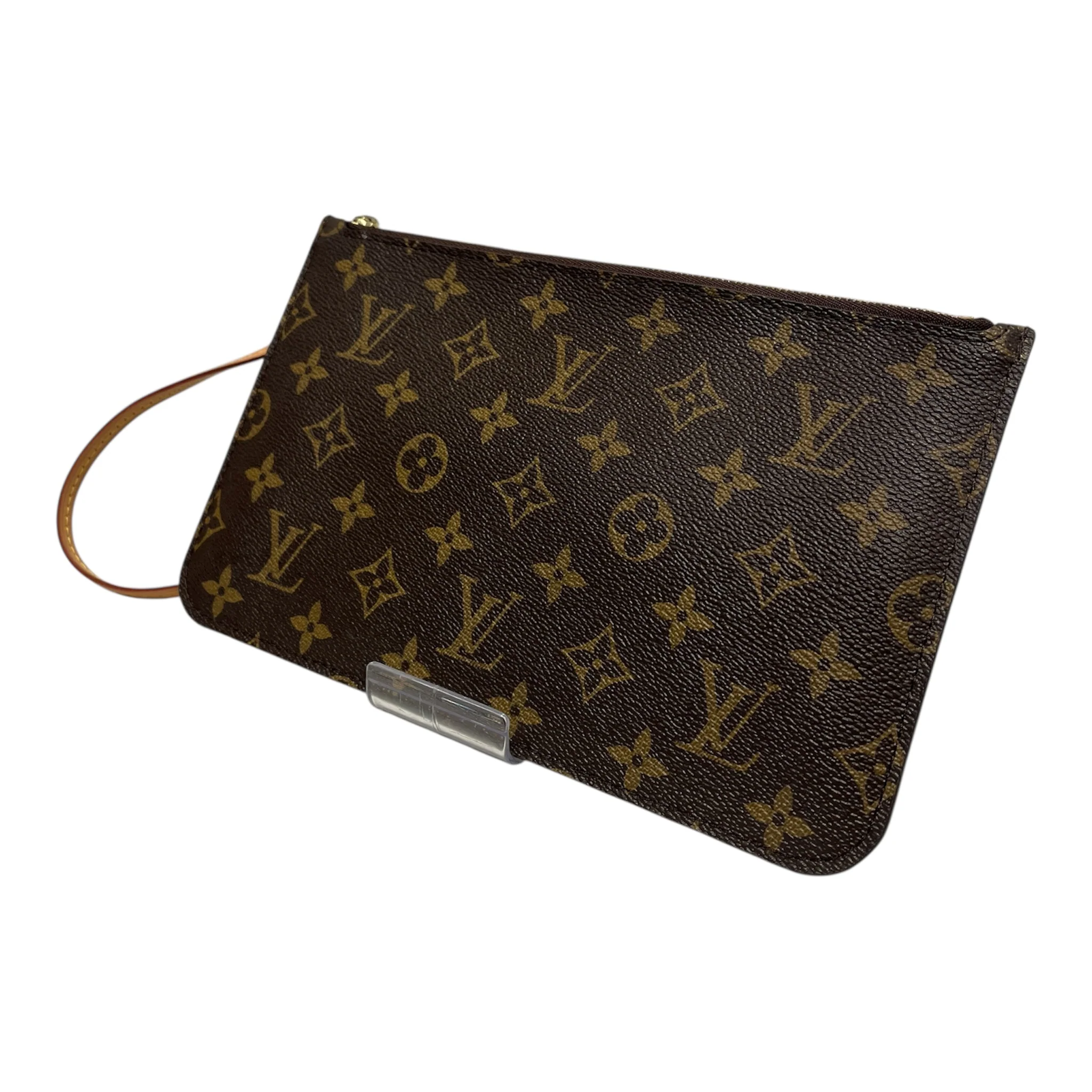LOUIS VUITTON/Pouch/Monogram/Leather/BRW/NEVERFULL POCHETTE
