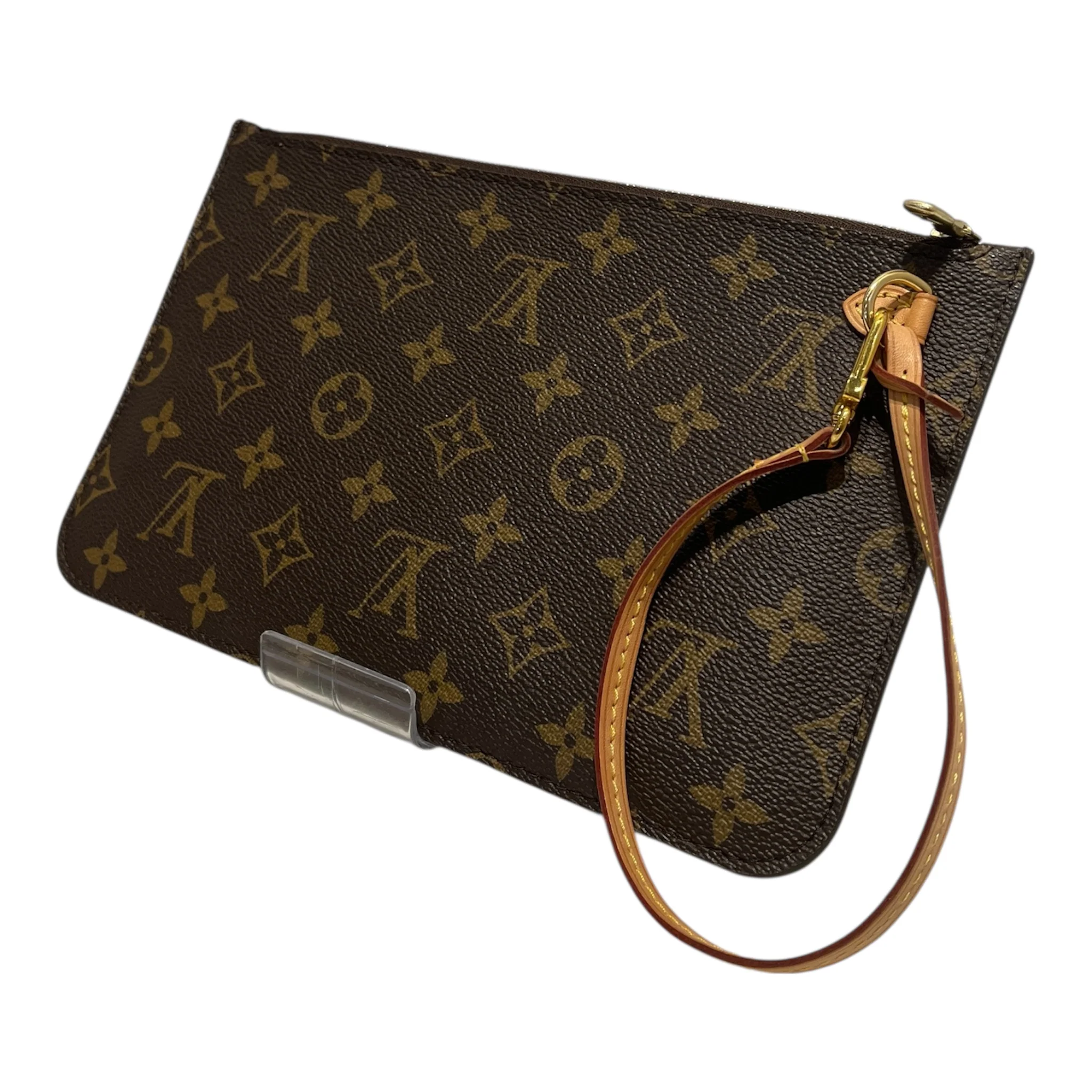 LOUIS VUITTON/Pouch/Monogram/Leather/BRW/NEVERFULL POCHETTE