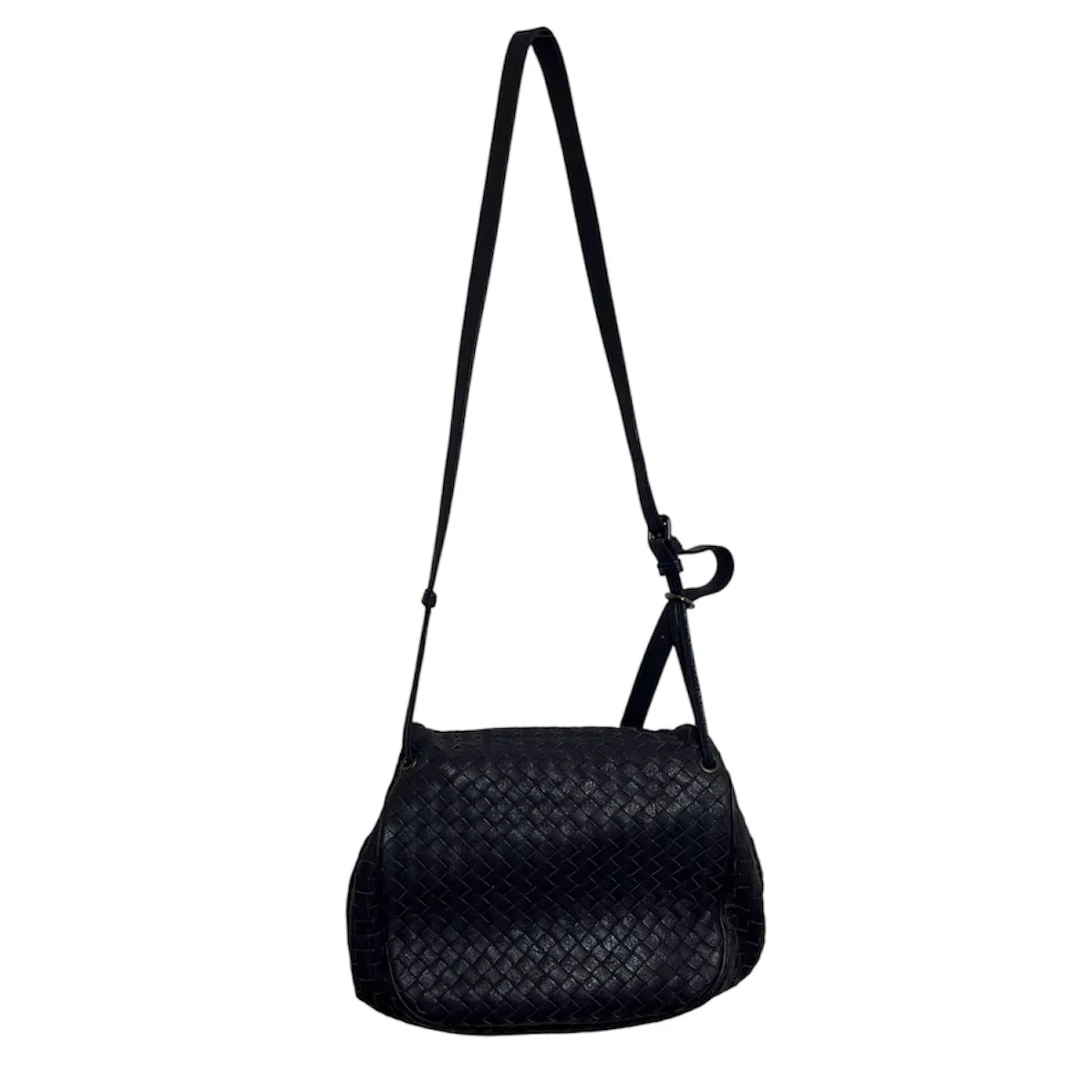 BOTTEGA VENETA/Cross Body Bag/Leather/NVY/CROSS BODY