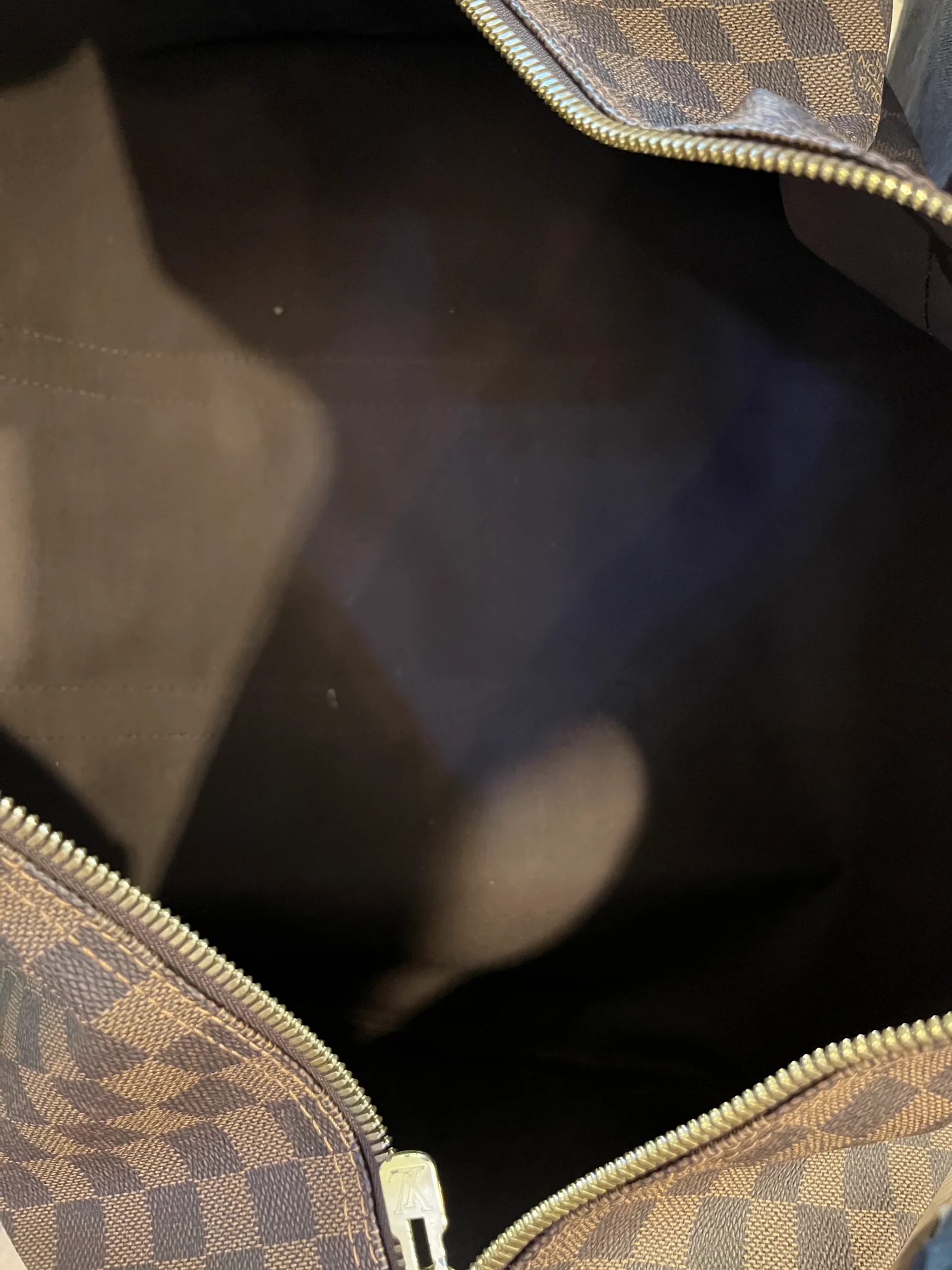 LOUIS VUITTON/Bag/Border/Leather/BRW/KEEPALL