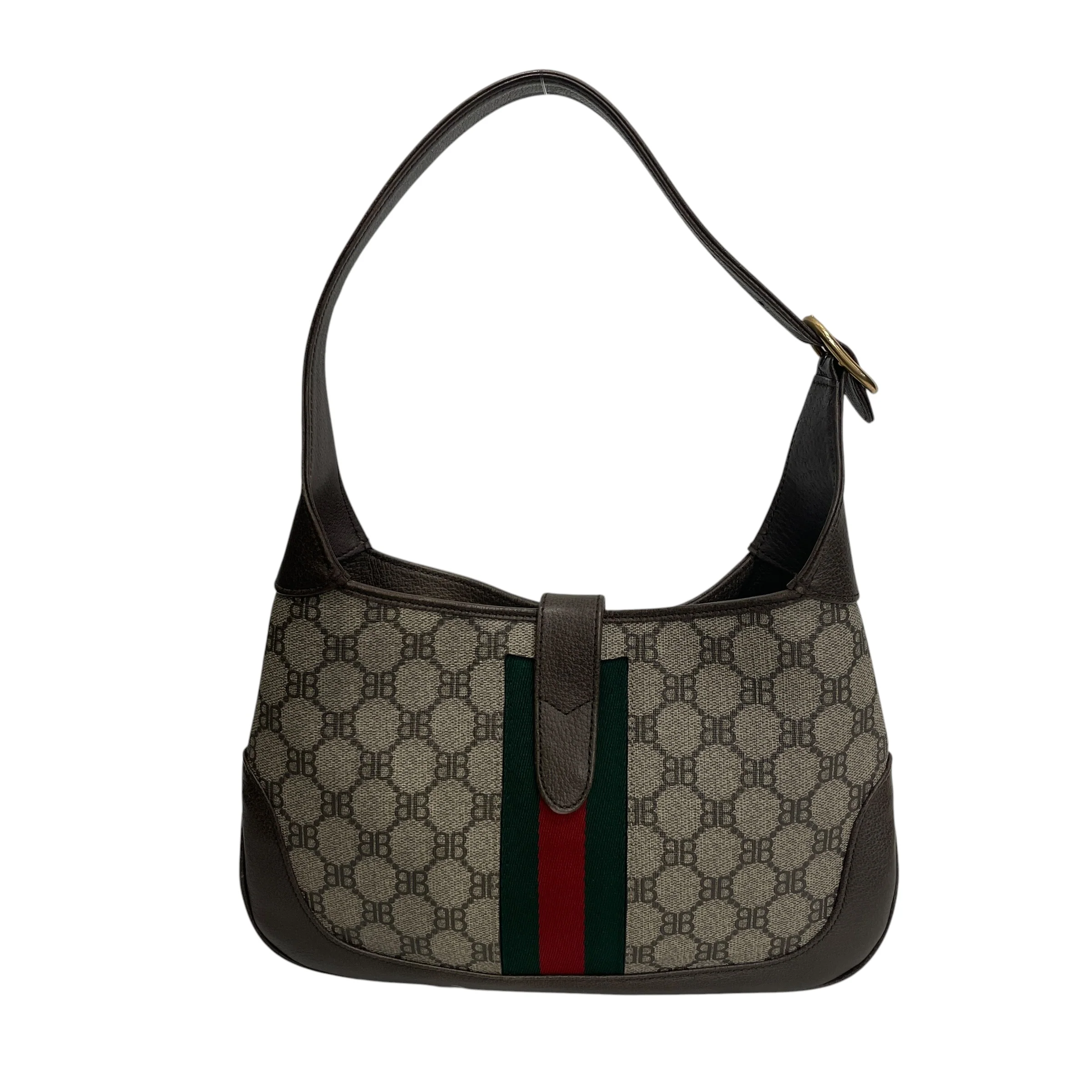GUCCI/BALENCIAGA/Hand Bag/All Over Print/Leather/BRW/HACKER HOBO BAG