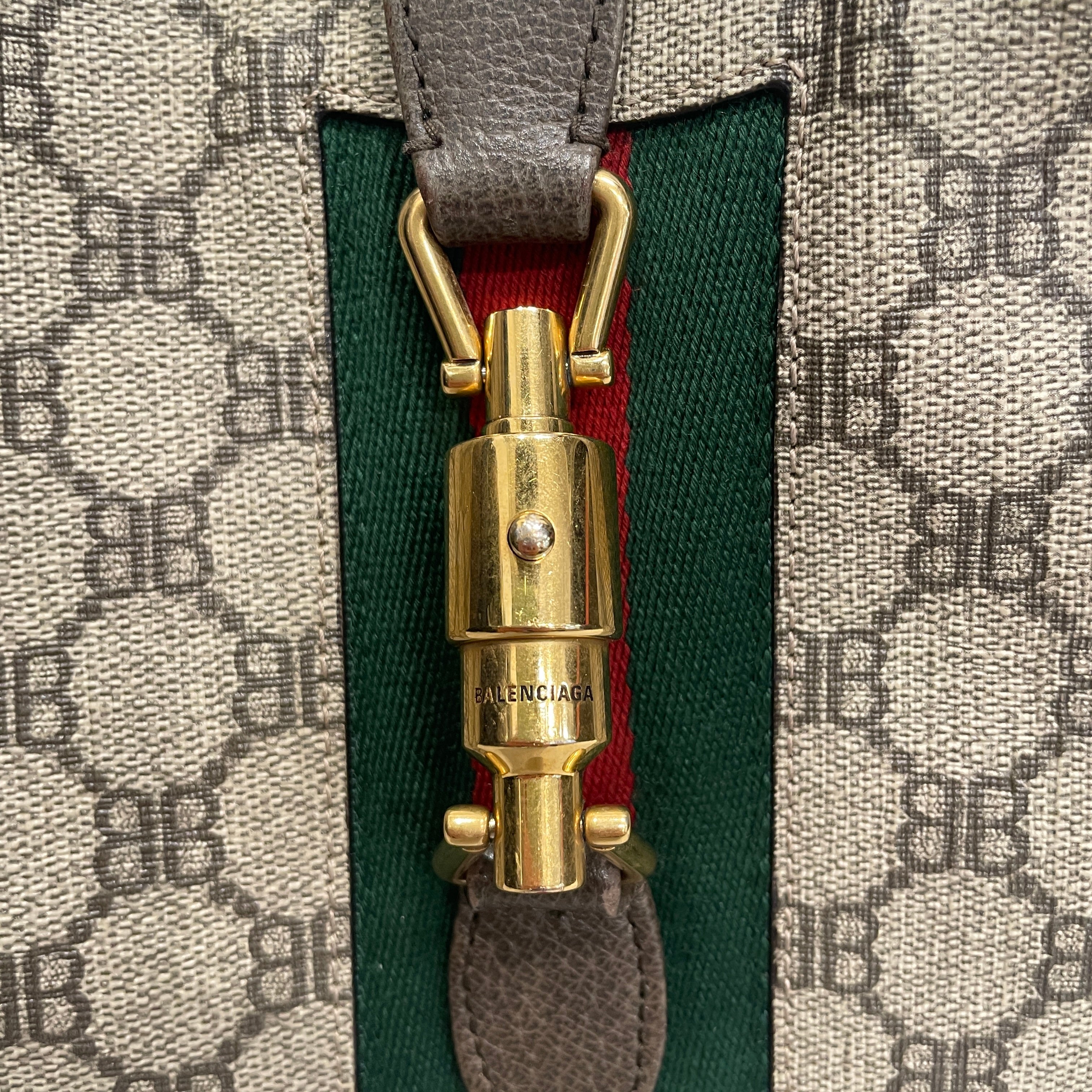 GUCCI/BALENCIAGA/Hand Bag/All Over Print/Leather/BRW/HACKER HOBO BAG