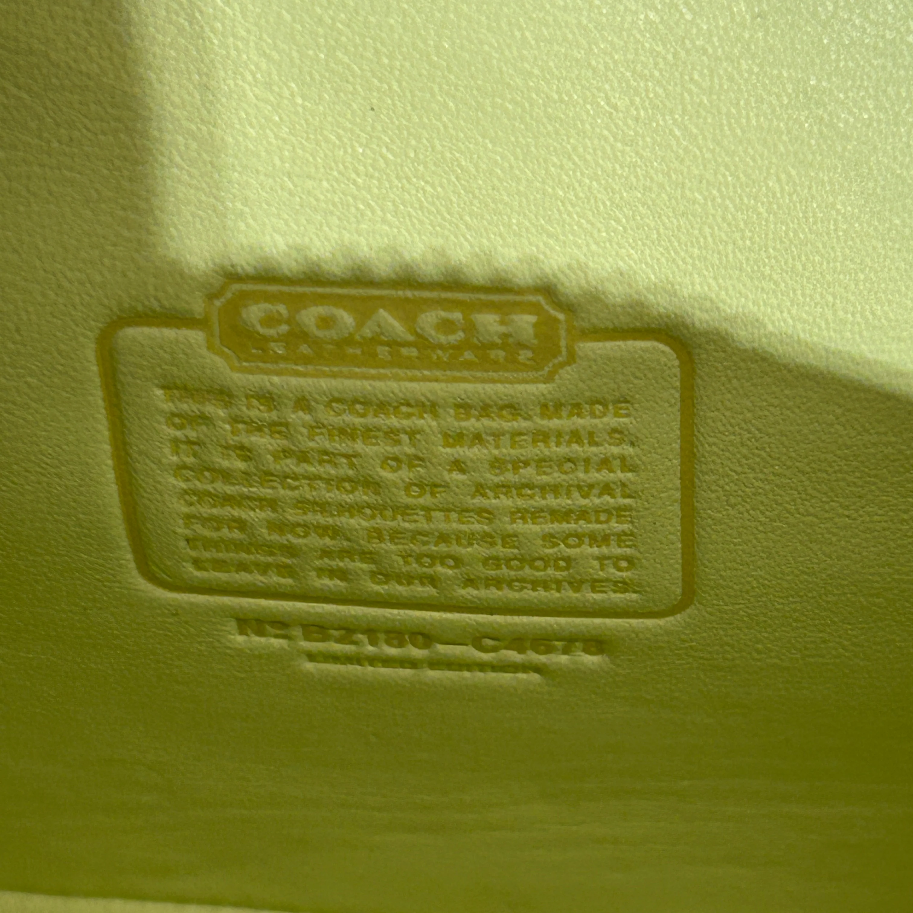 COACH/Bag/Leather/GRN/C4678 Quilted Turnlock