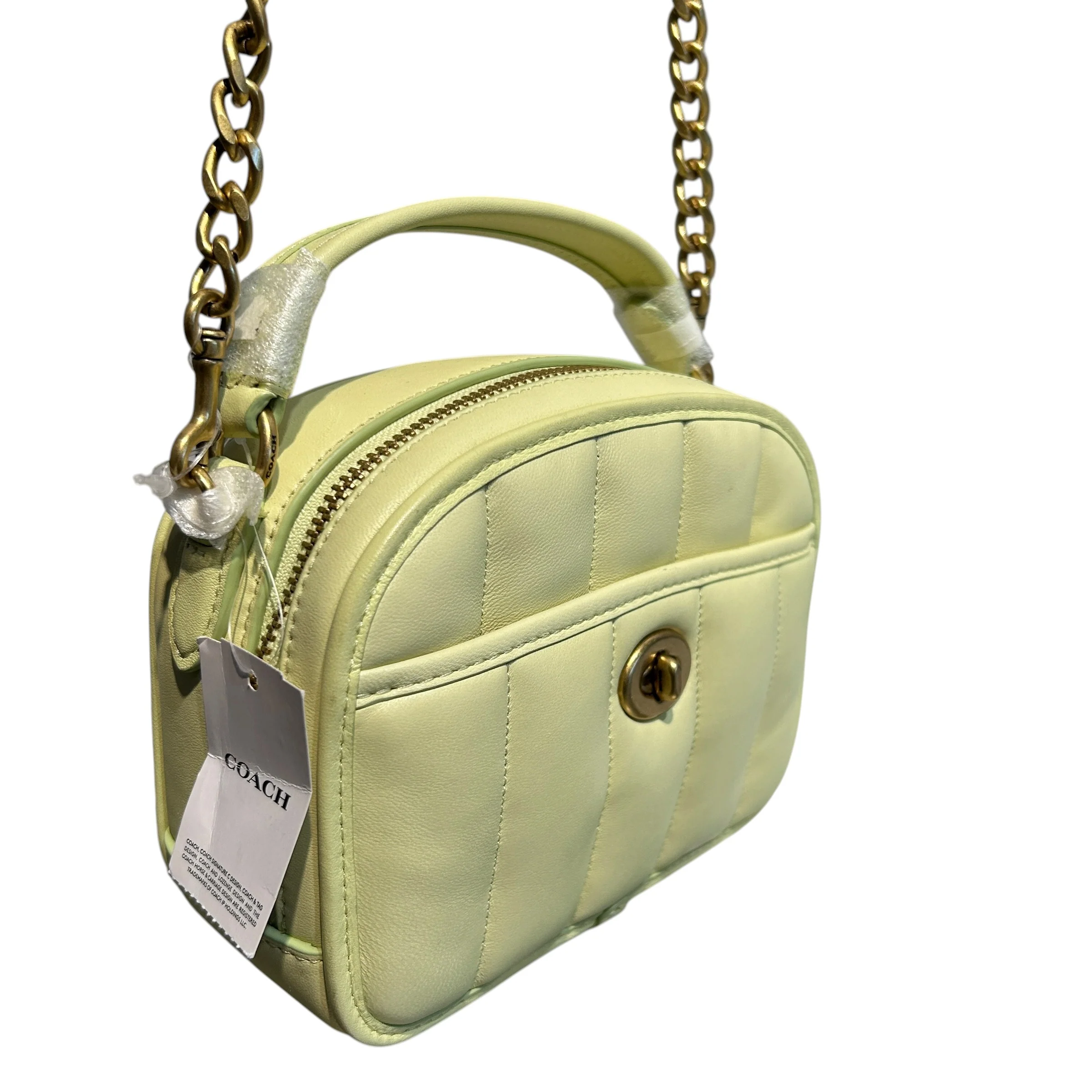 COACH/Bag/Leather/GRN/C4678 Quilted Turnlock