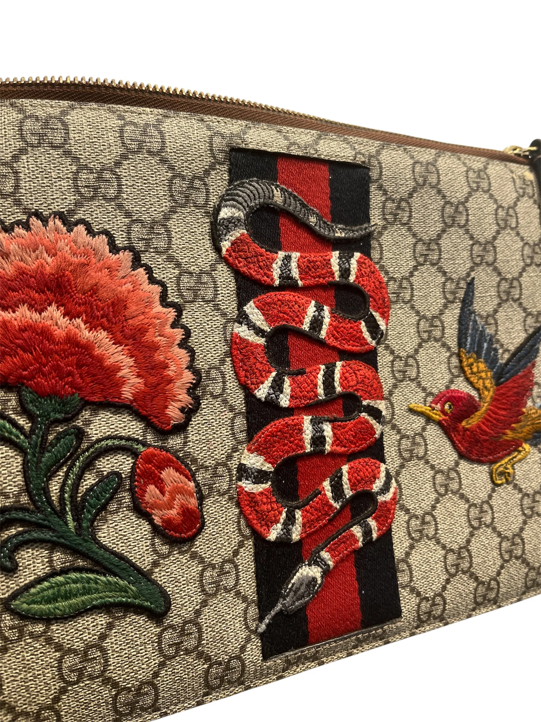 GUCCI/Clutch Bag/Monogram/CML/FLWRSNKBRD